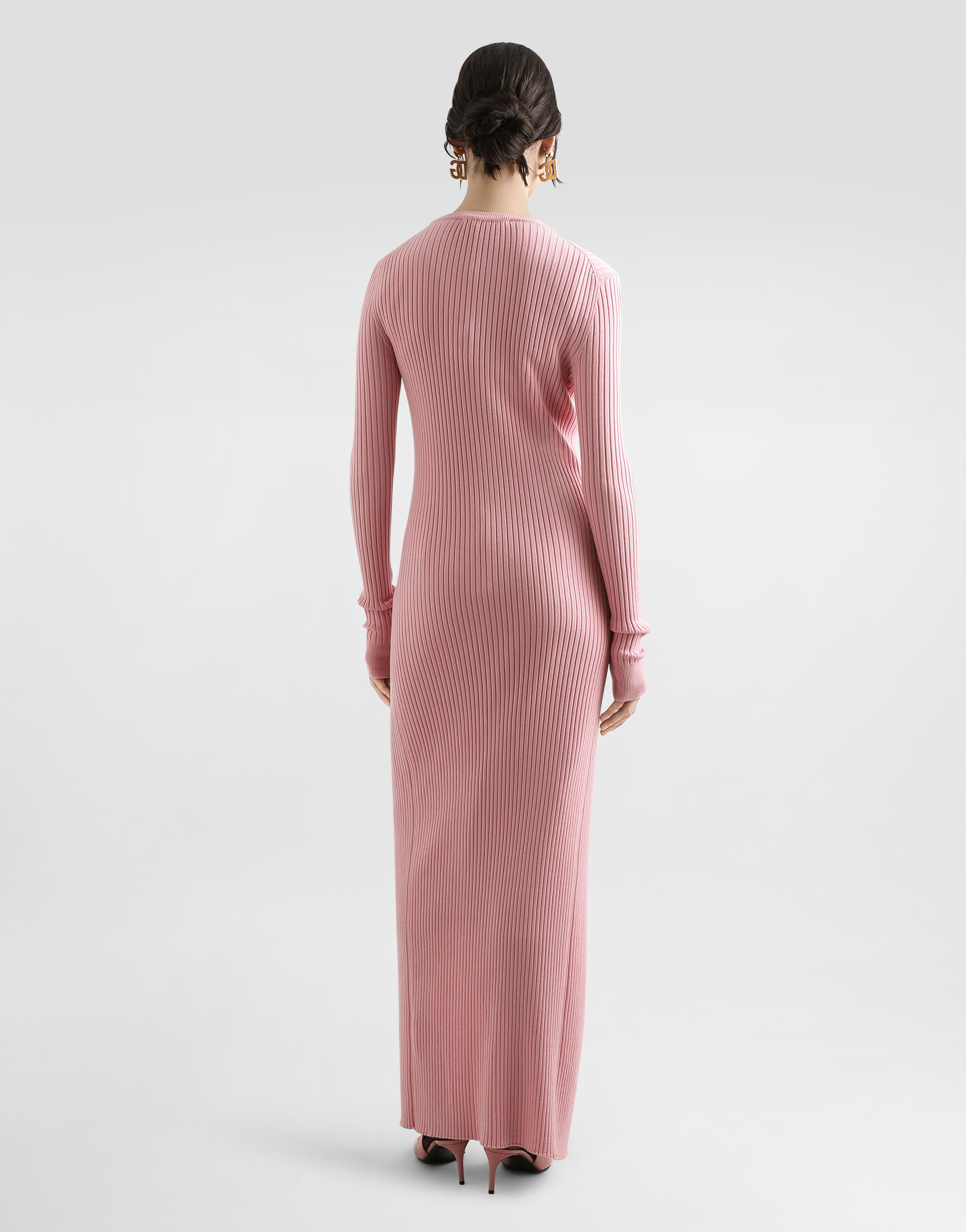 Long ribbed wool cardigan - 3