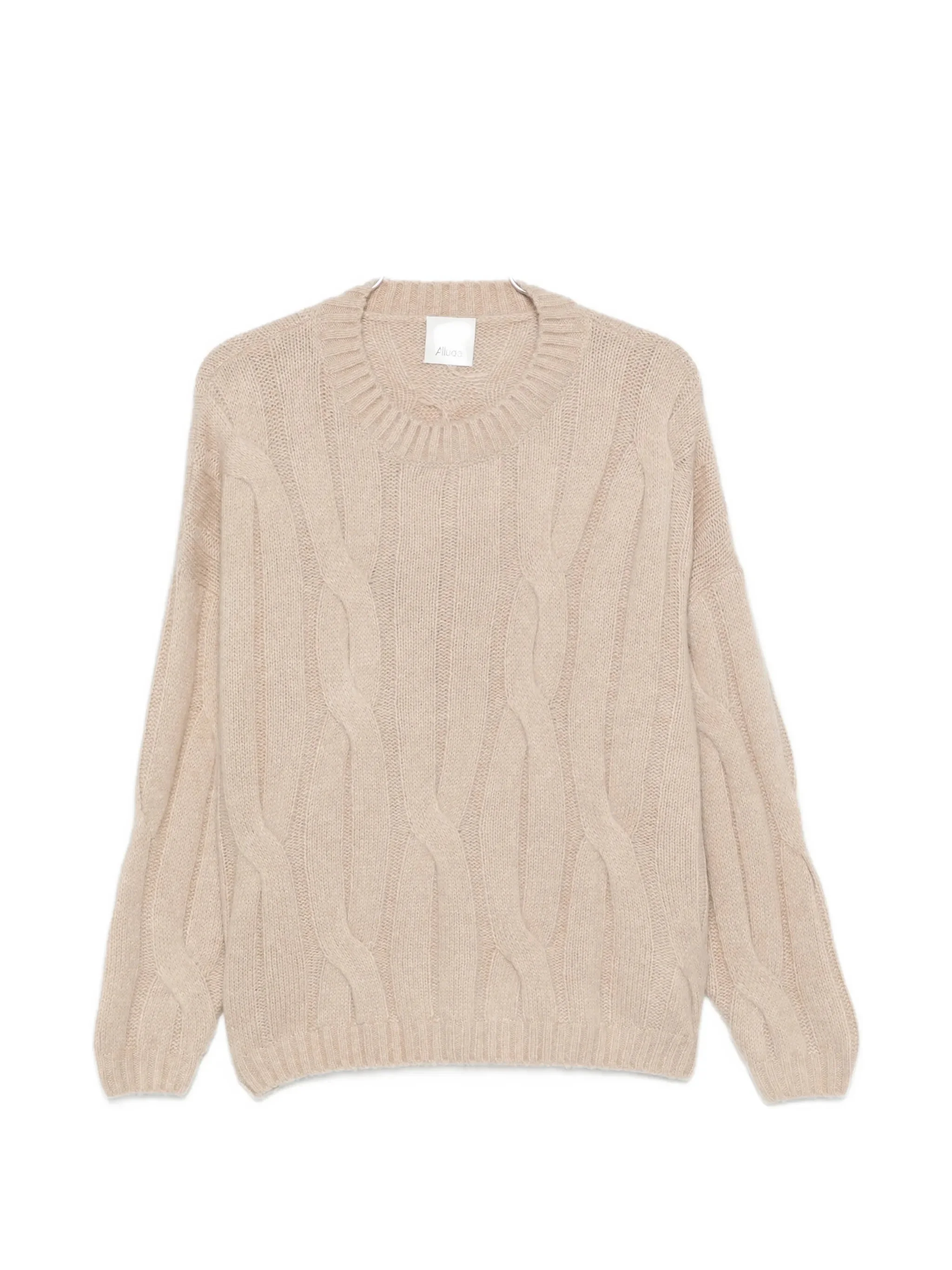Allude Cable-knit Drop-shoulder Sweater - 1