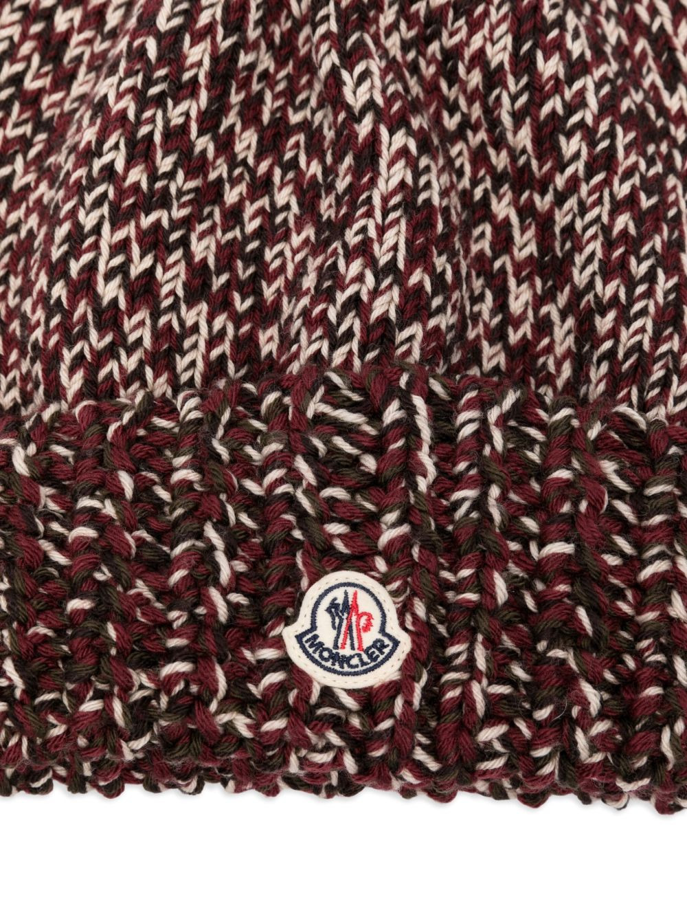 cable-knit logo-detail beanie - 3