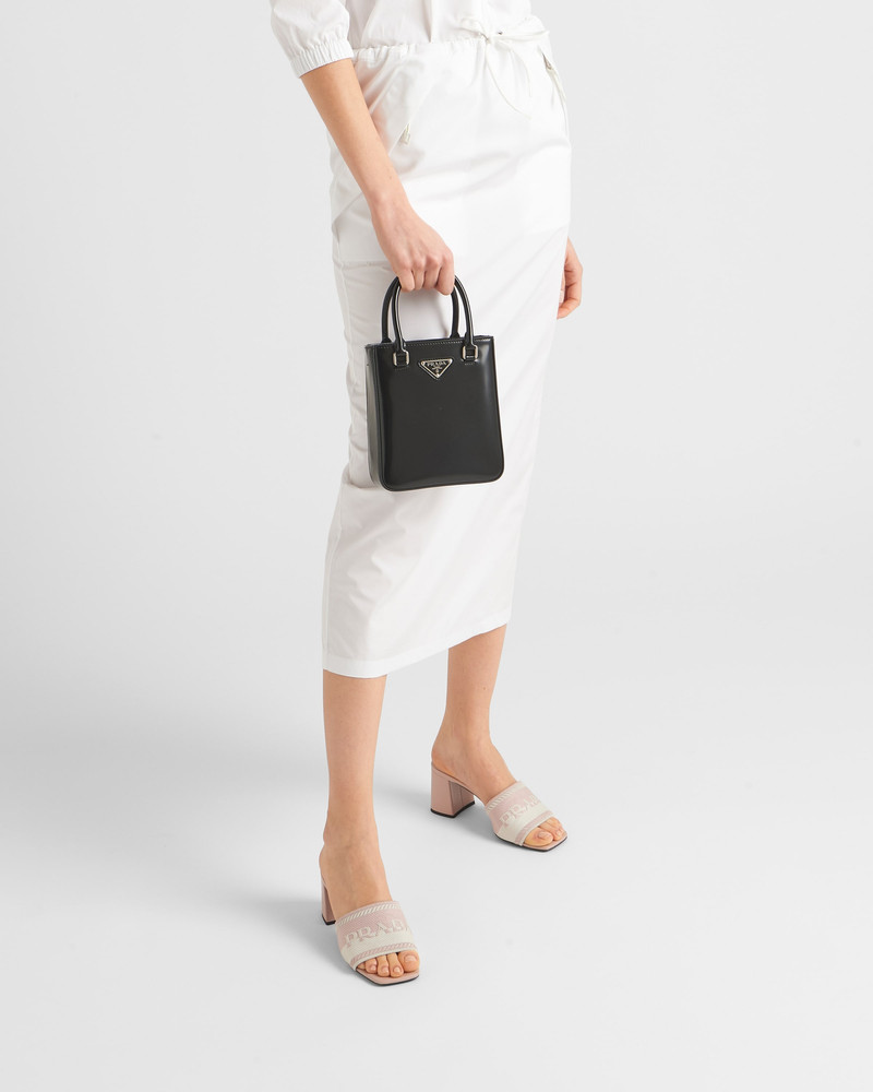 Prada Embroidered fabric sandals outlook