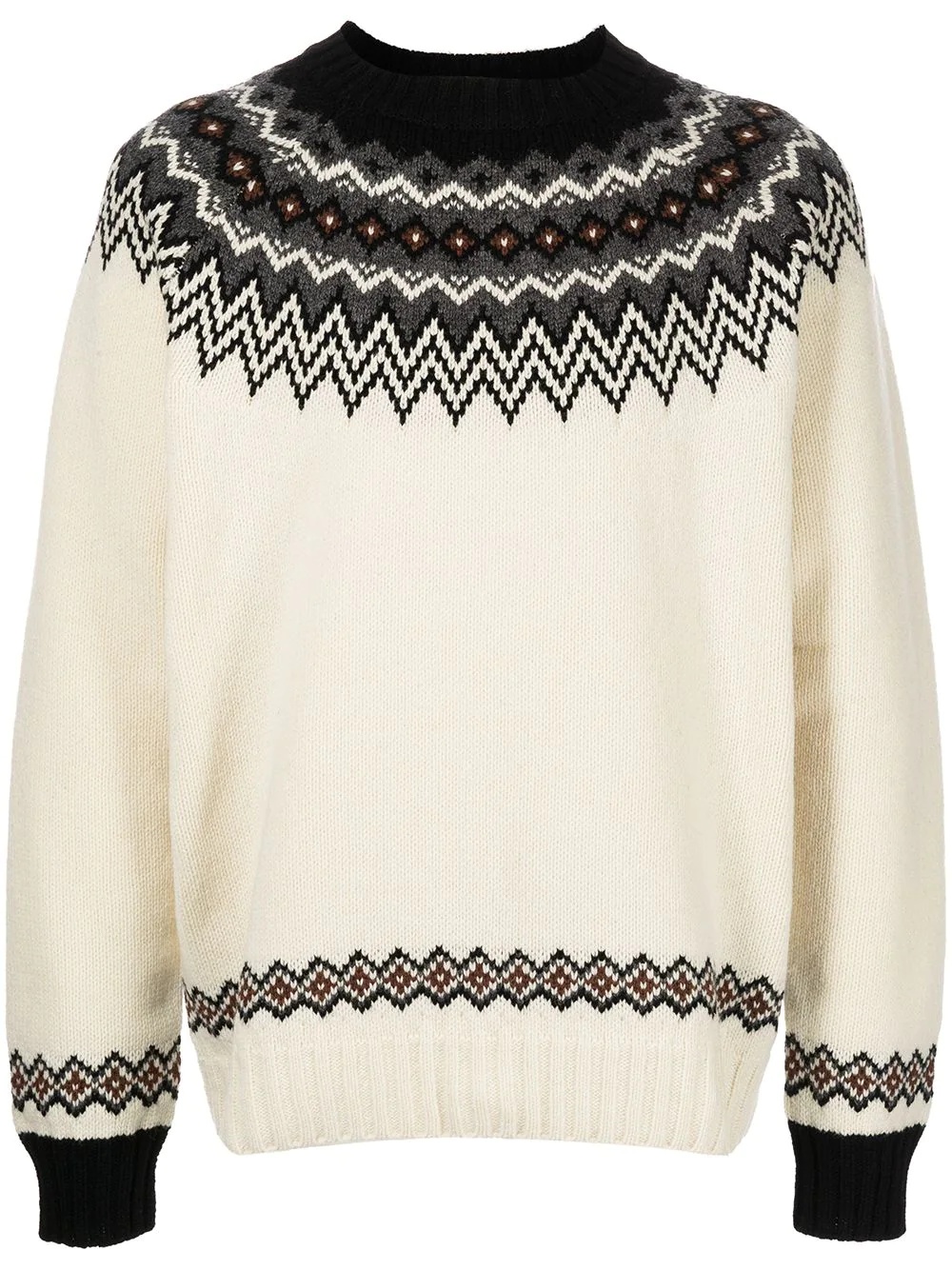 fair isle knit jumper - 1