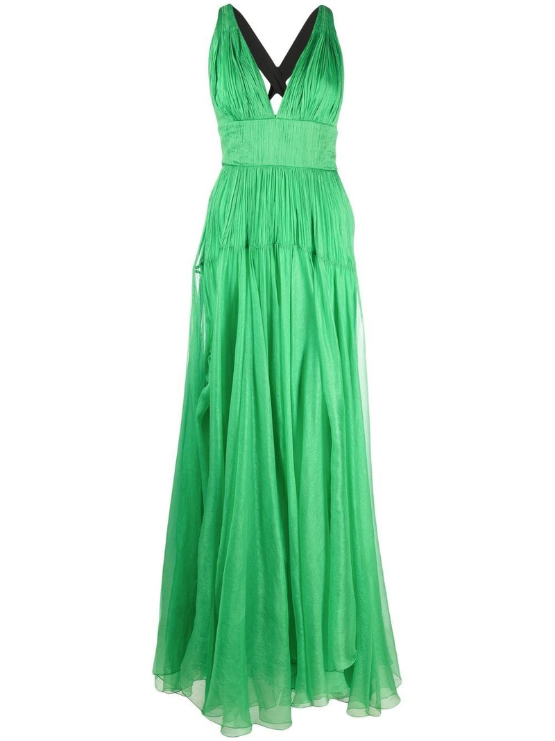 Ozana V-neck gown 1