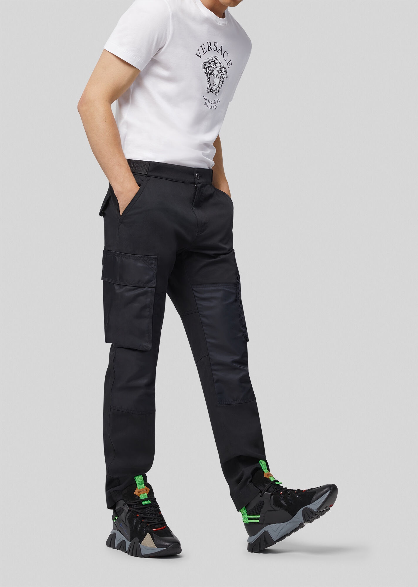 Cotton Gabardine Cargo Pants - 2