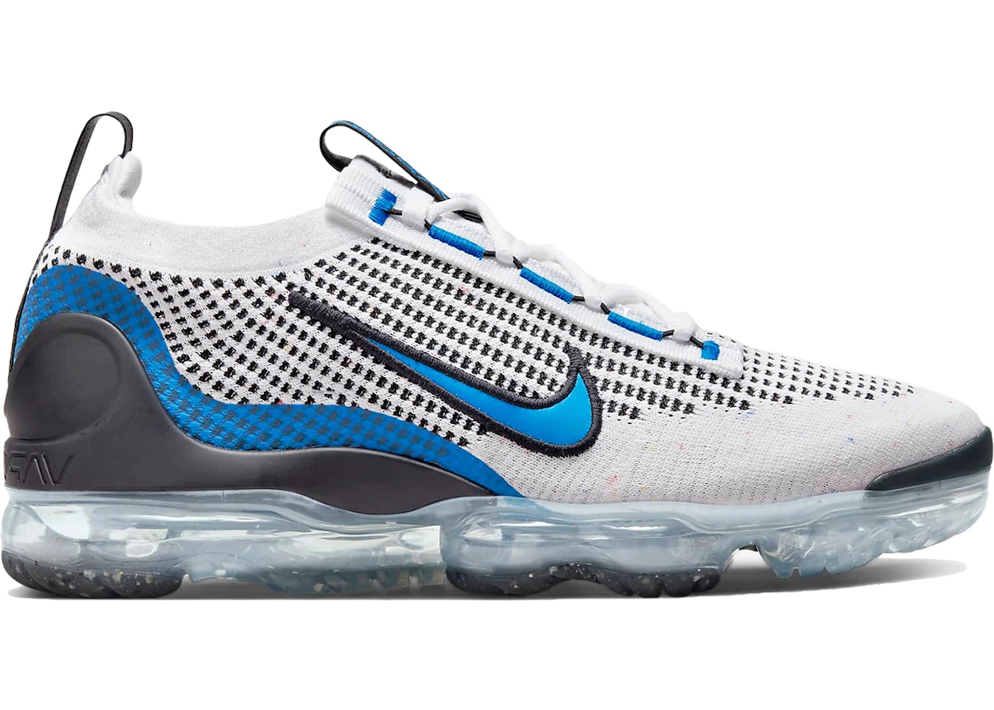 Nike Air VaporMax 2021 Flyknit White Black Photo Blue - 1