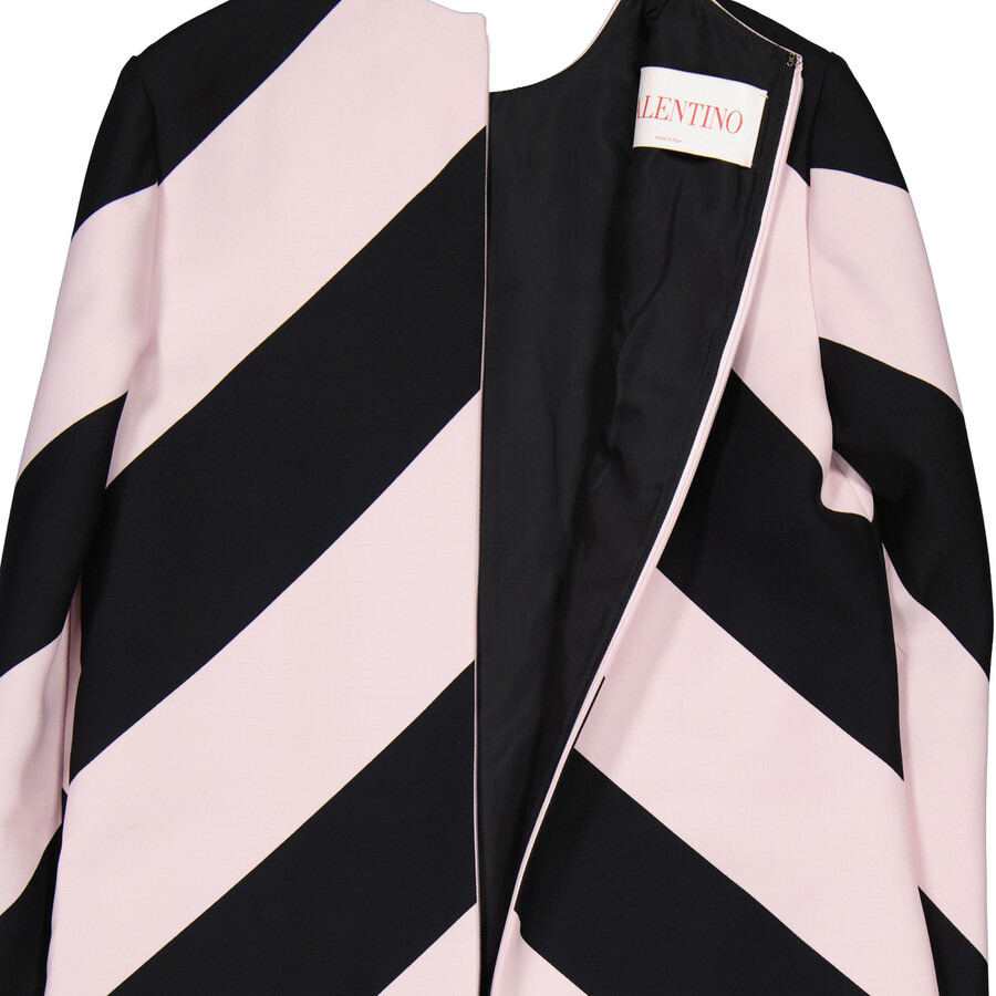 Valentino Garavani Abito Stripes Crepe Dress - 7