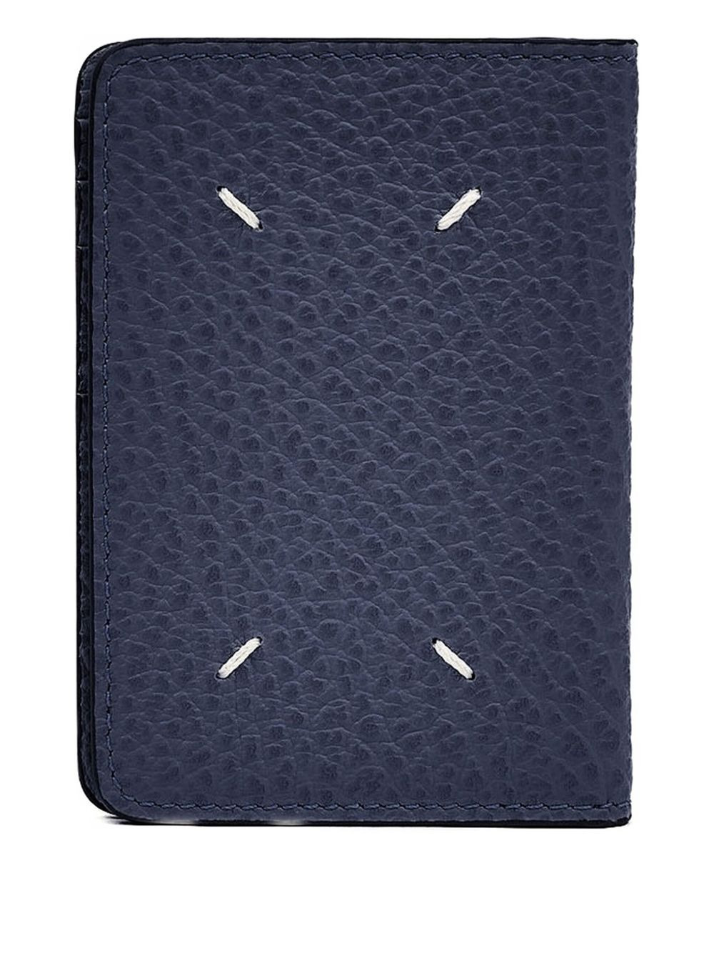 embossed leather cardholder - 1
