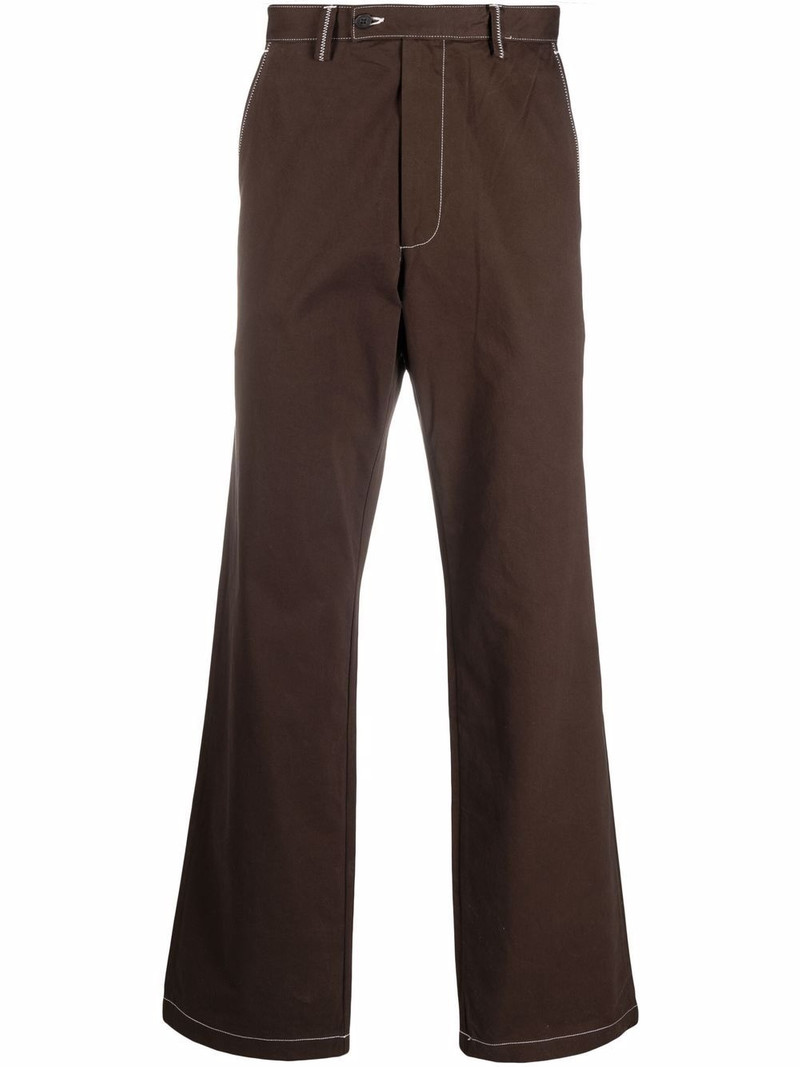 straight-leg organic cotton trousers 1