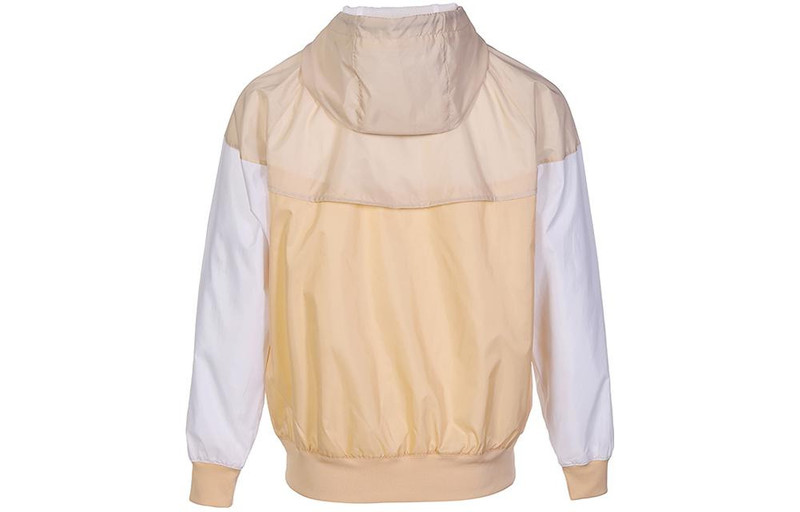 Nike Men's Nike Sportswear Windrunner Sports Training Colorblock Logo hooded Woven Jacket Khaki DA0002-26 outlook