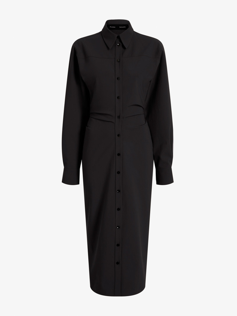 Flora Dress in Bi Stretch Cotton Nylon 1