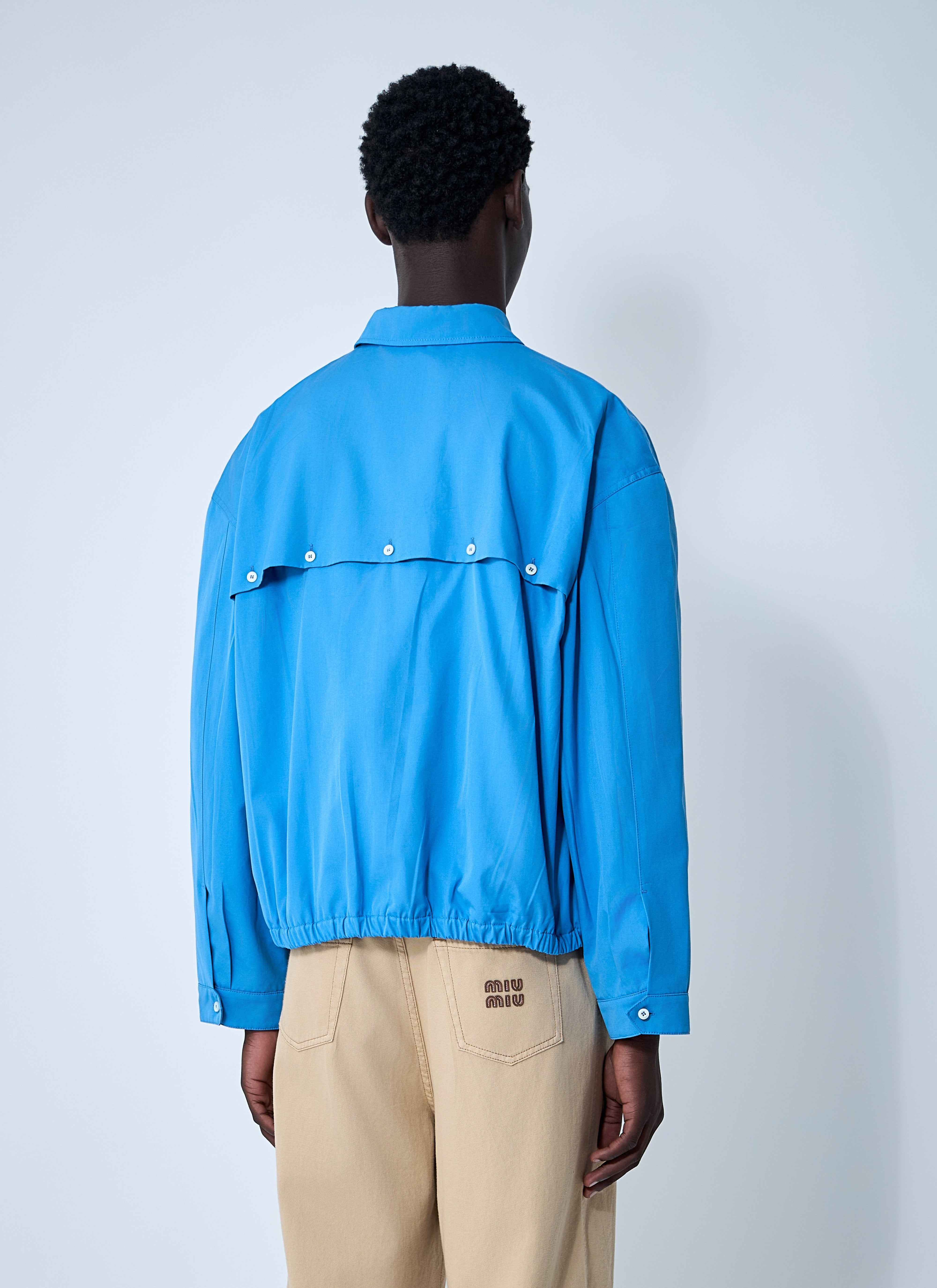 Miu Miu Women Logo Motif Blouson Jacket - 4