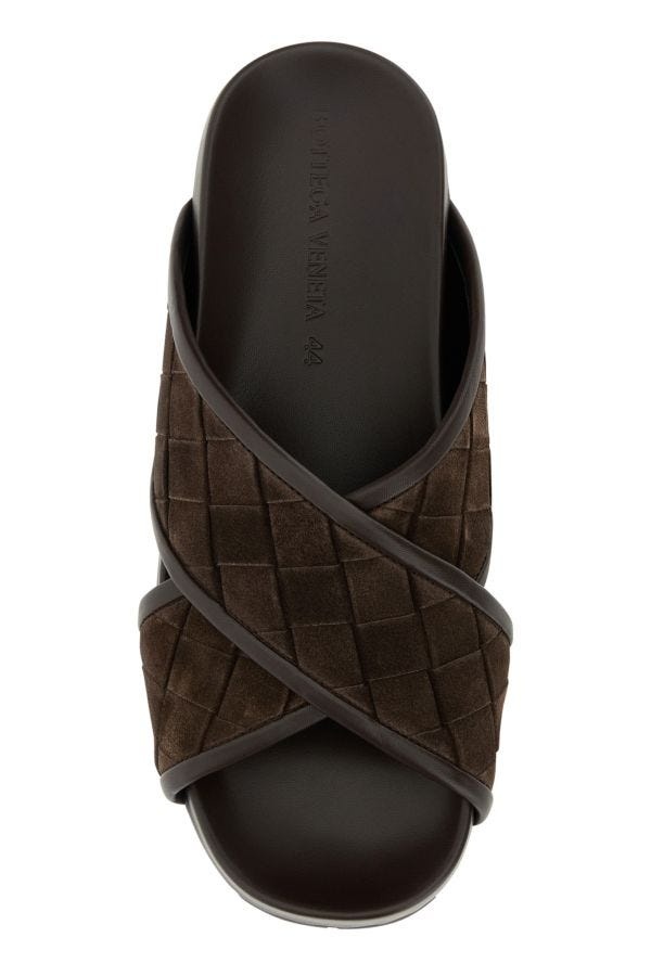 【関税&送料込】Bottega Veneta Chocolate Suede Slippers Bottega Veneta Chocolate suede slippers | gebnegozionline