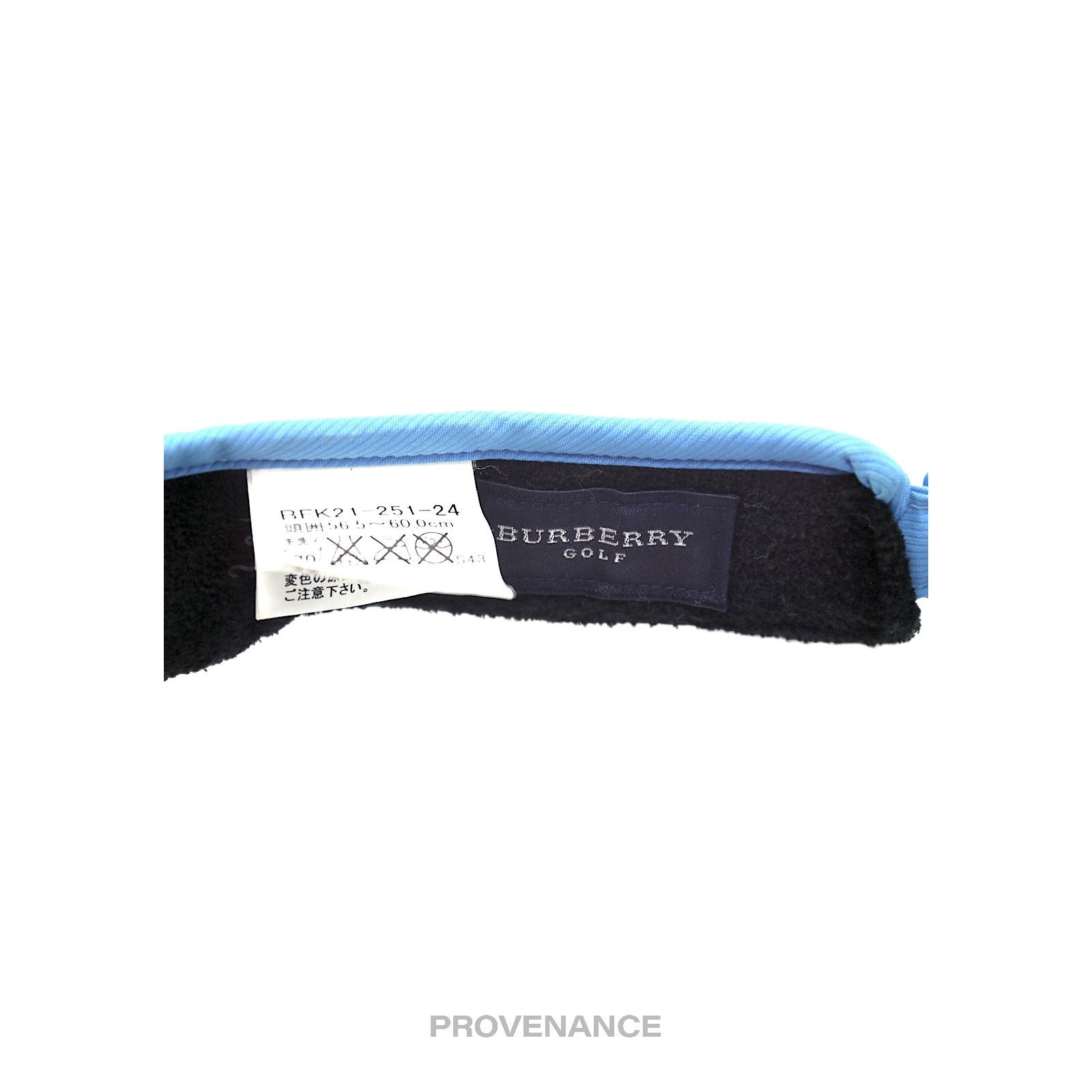 Burberry Golf Logo Embroidered Visor - Sky Blue - 6