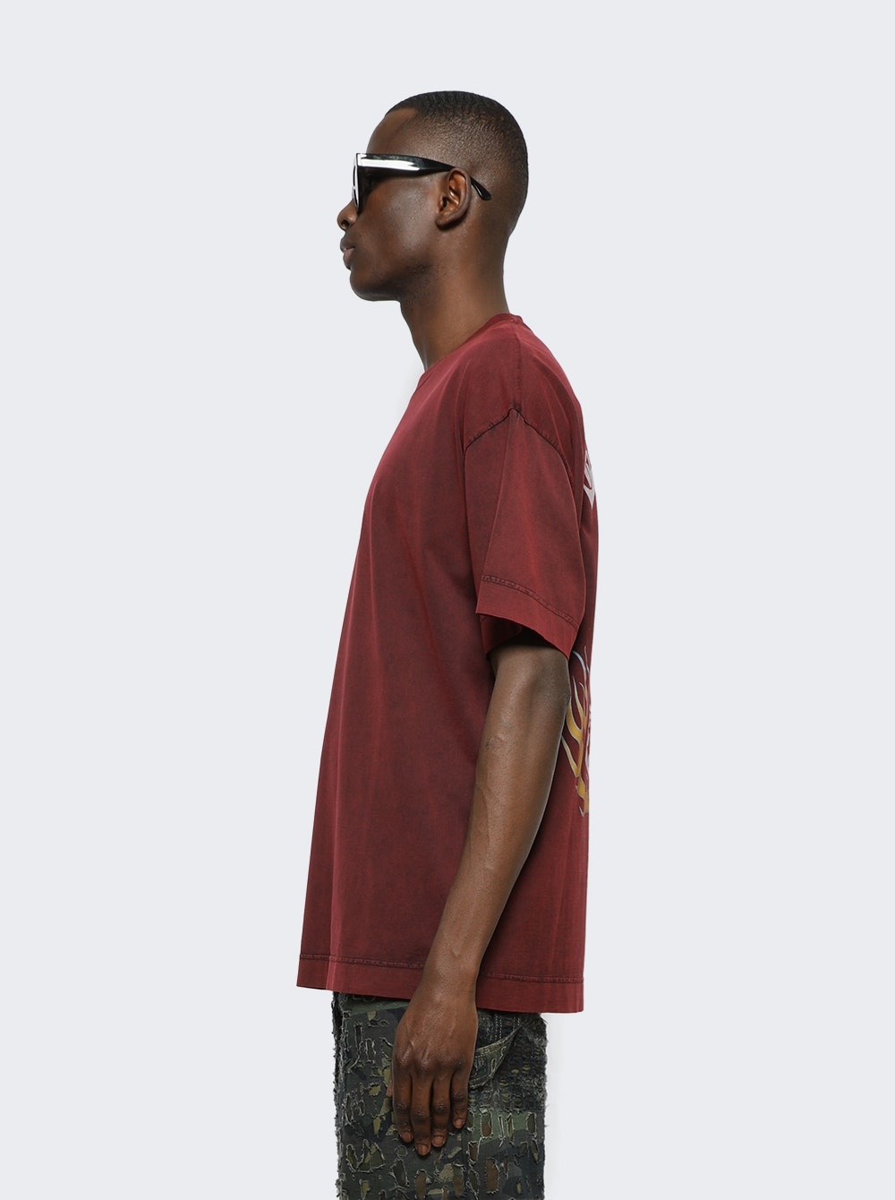 Givenchy Standard Short Sleeve Base T-Shirt Dark Red