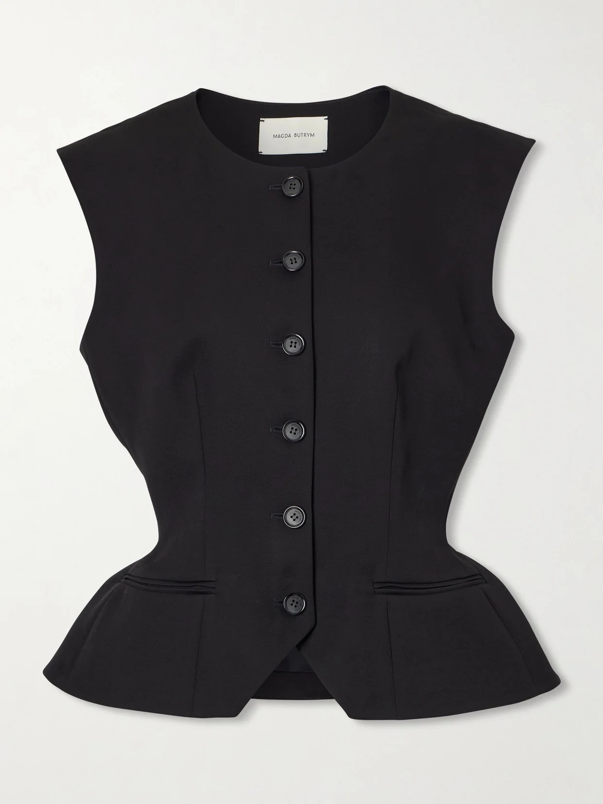 Silk And Cashmere-blend Crepe Vest - 1