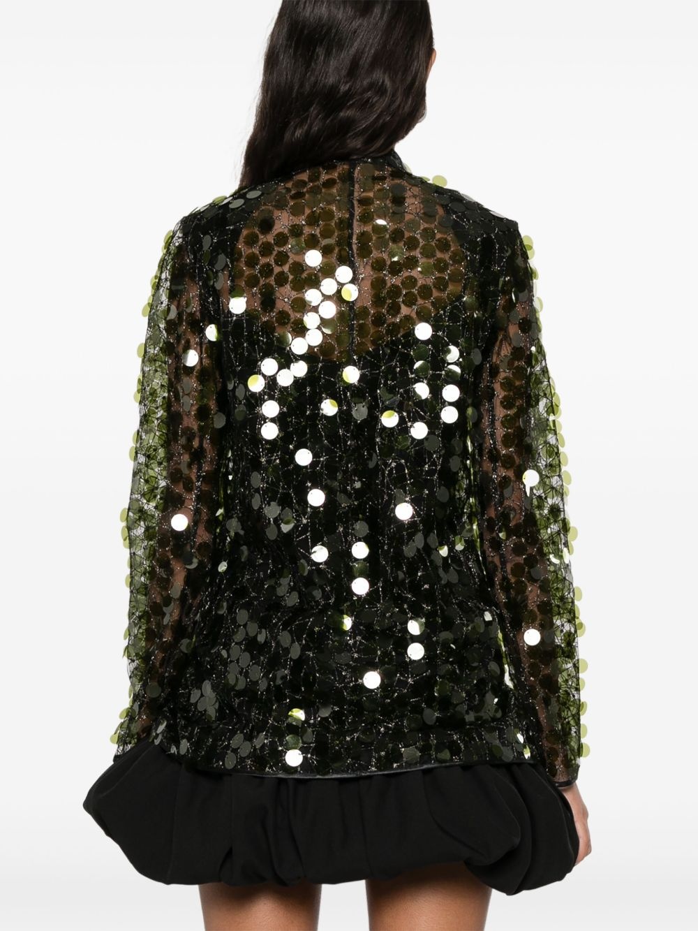 trompe l'oeil sequinned jacket - 4