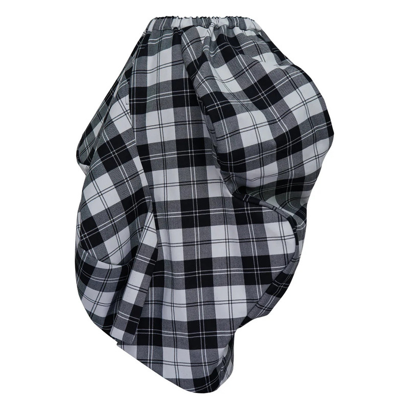 Comme Des Garçons Wool Tartan Check 5 Pattern Skirt outlook