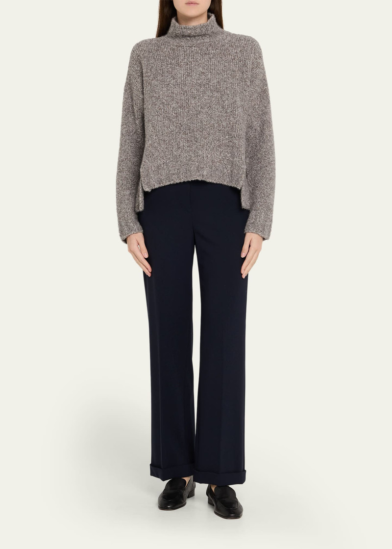 GIORGIO ARMANI Cashmere-Silk Boucle Turtleneck Sweater outlook