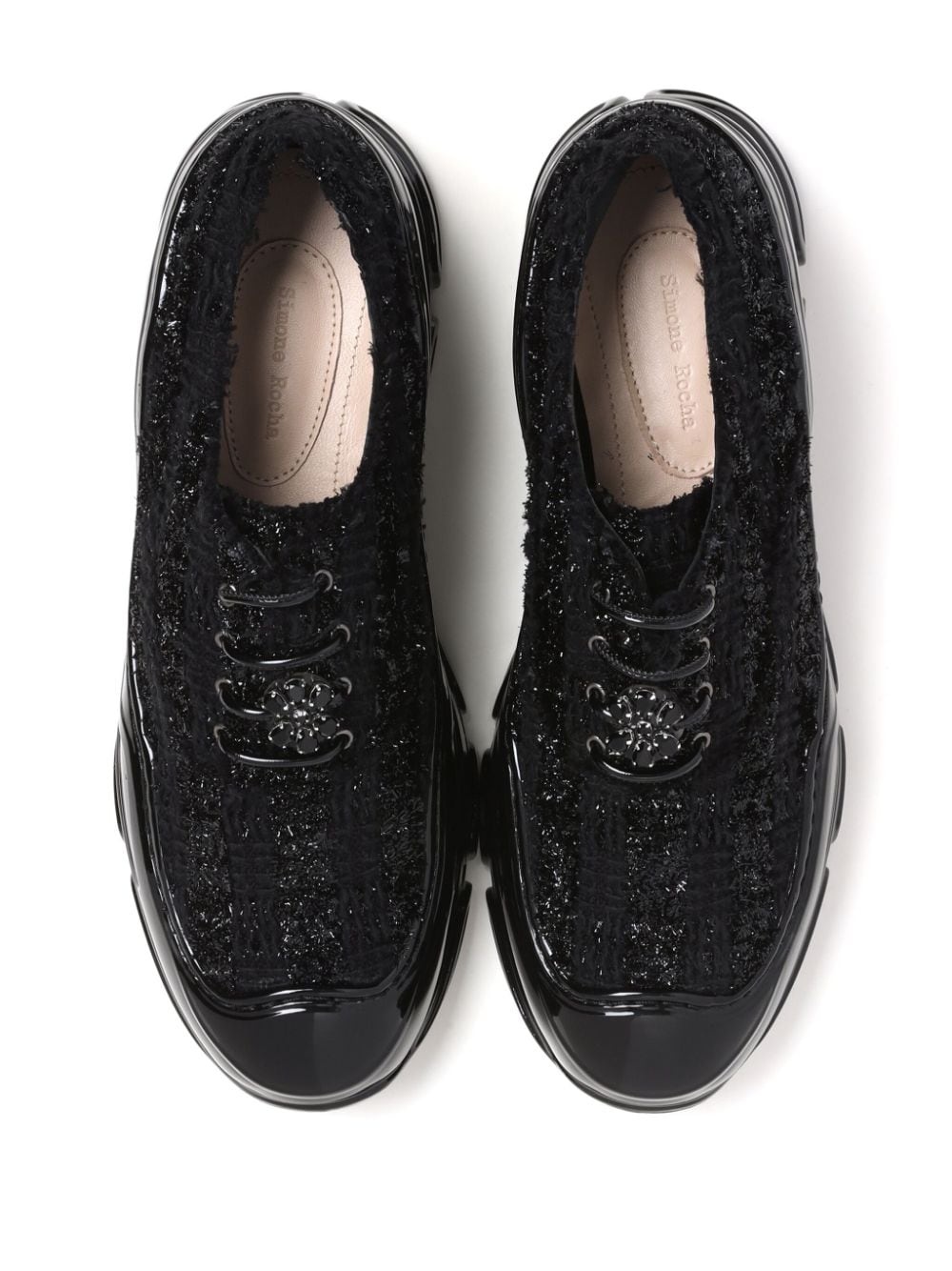 tweed low-top sneakers - 7