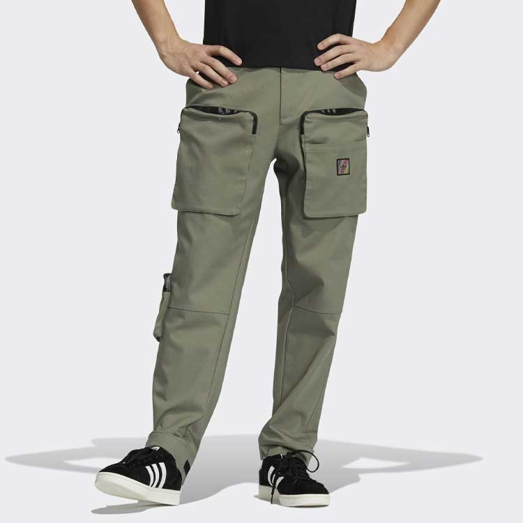 adidas originals Premium Wv Pnt Multiple Pockets Cargo Sports Long Pants Green GV0917 - 2