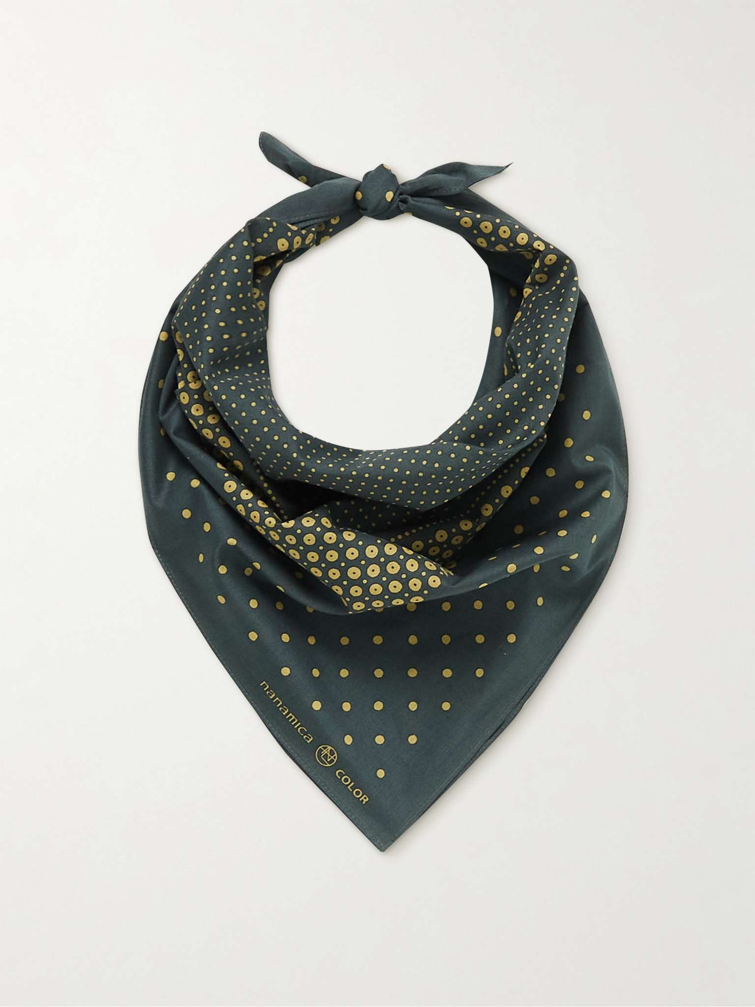 Polka-Dot Cotton Bandana - 4