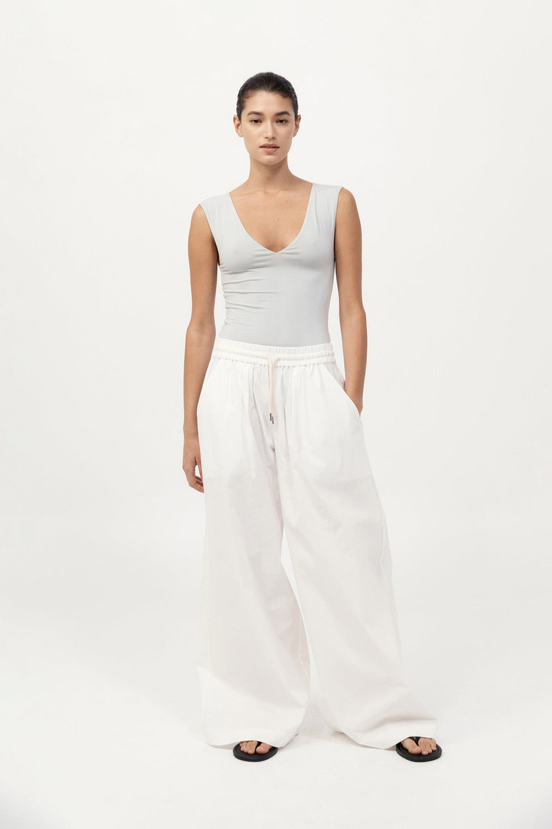 Everyday Drawstring Pants - White 2