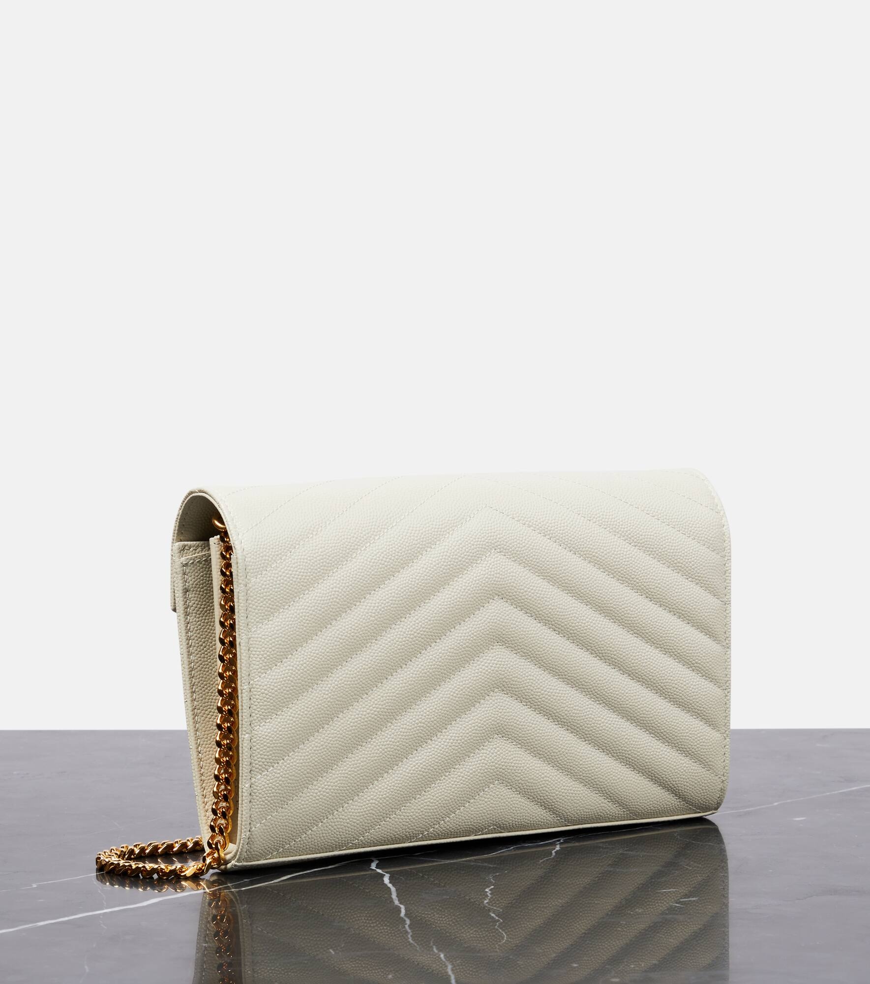 Cassandre matelassé leather wallet on chain - 4