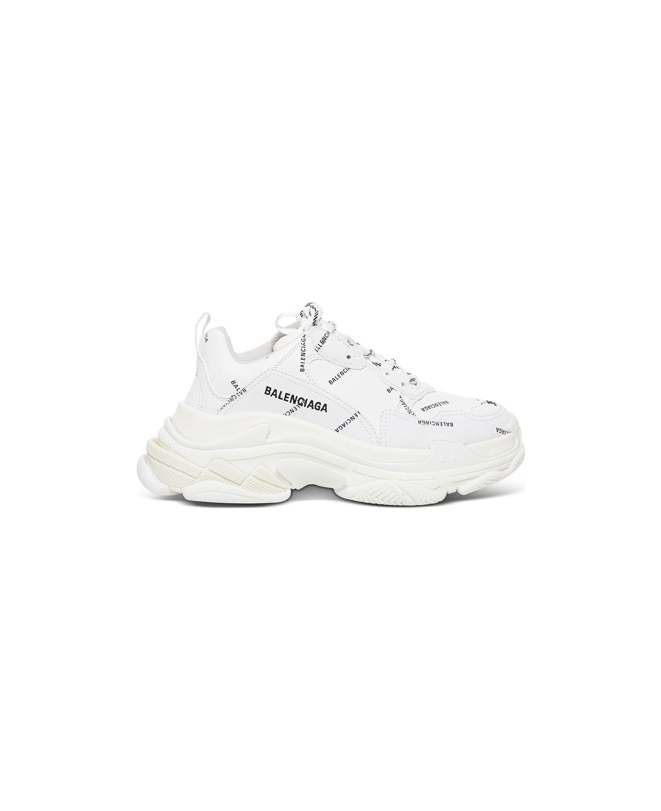Triple S Sneakers With Allover Logo Print - 1
