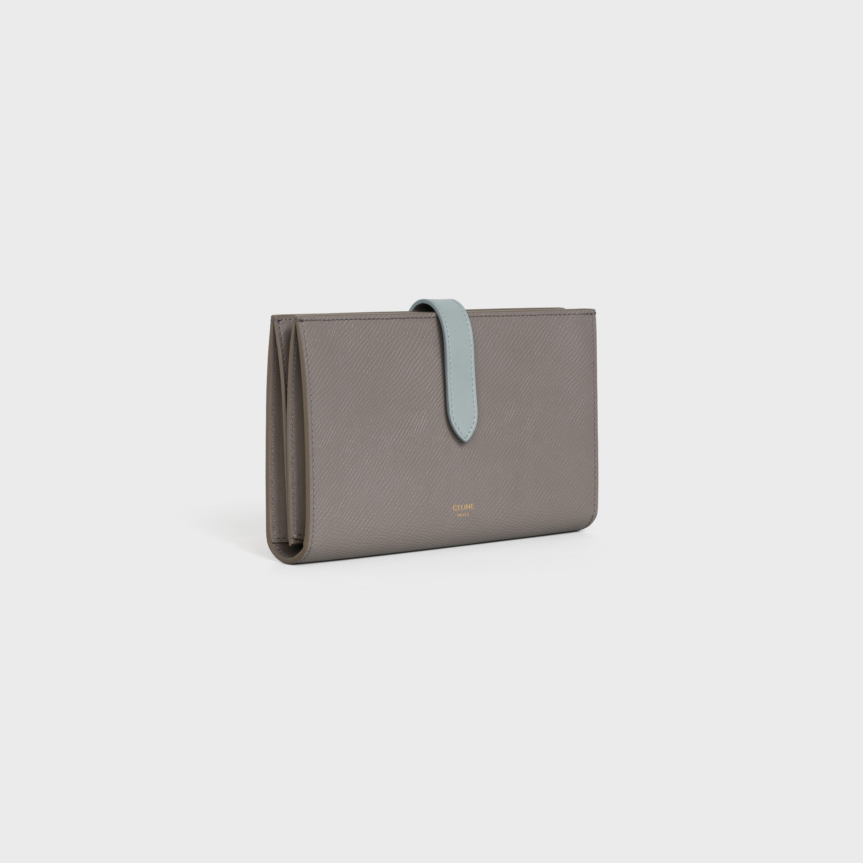 Large strap wallet in Bicolour Grained Calfskin - 2