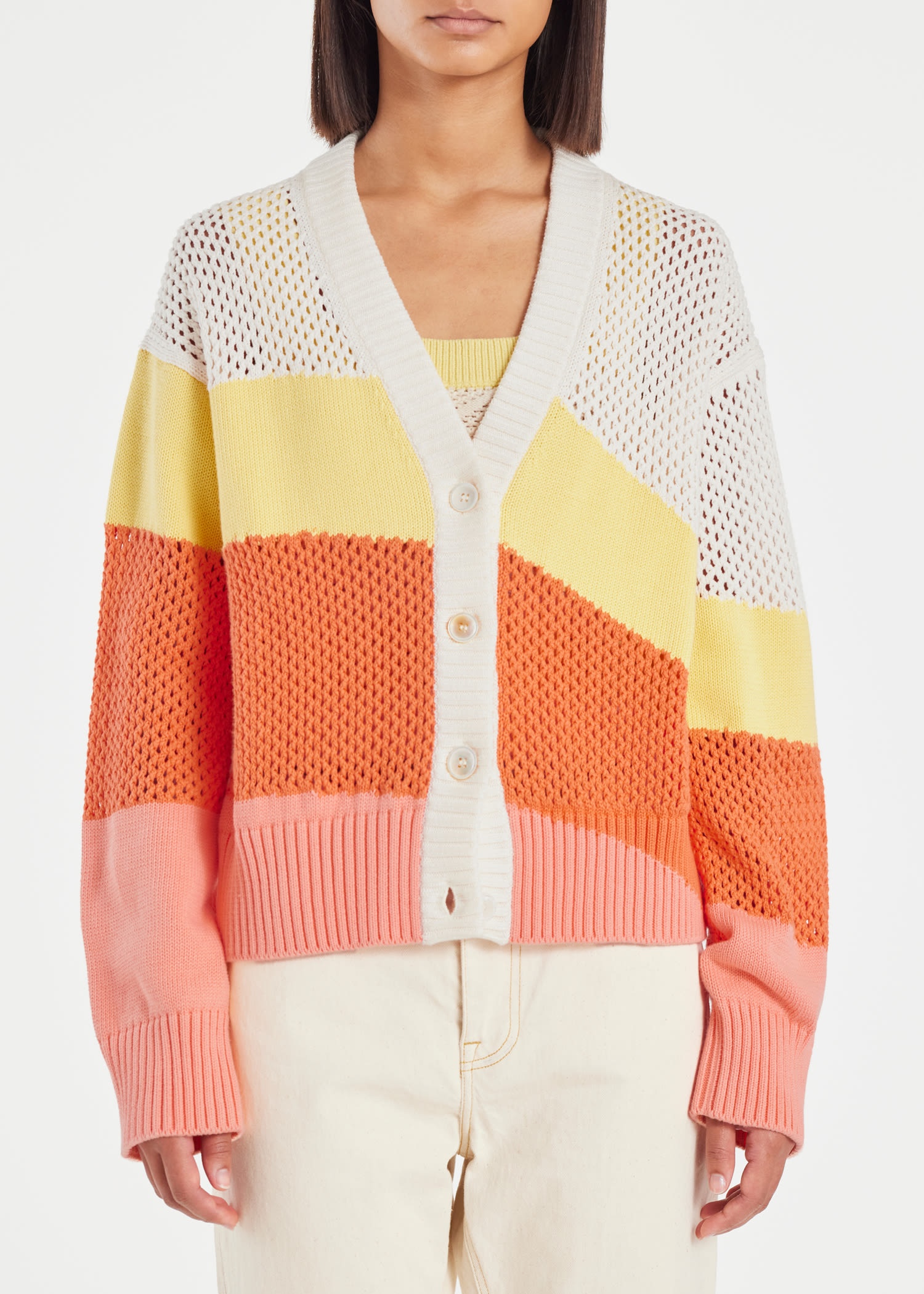 Ecru Crochet 'Sunray' Cardigan - 3