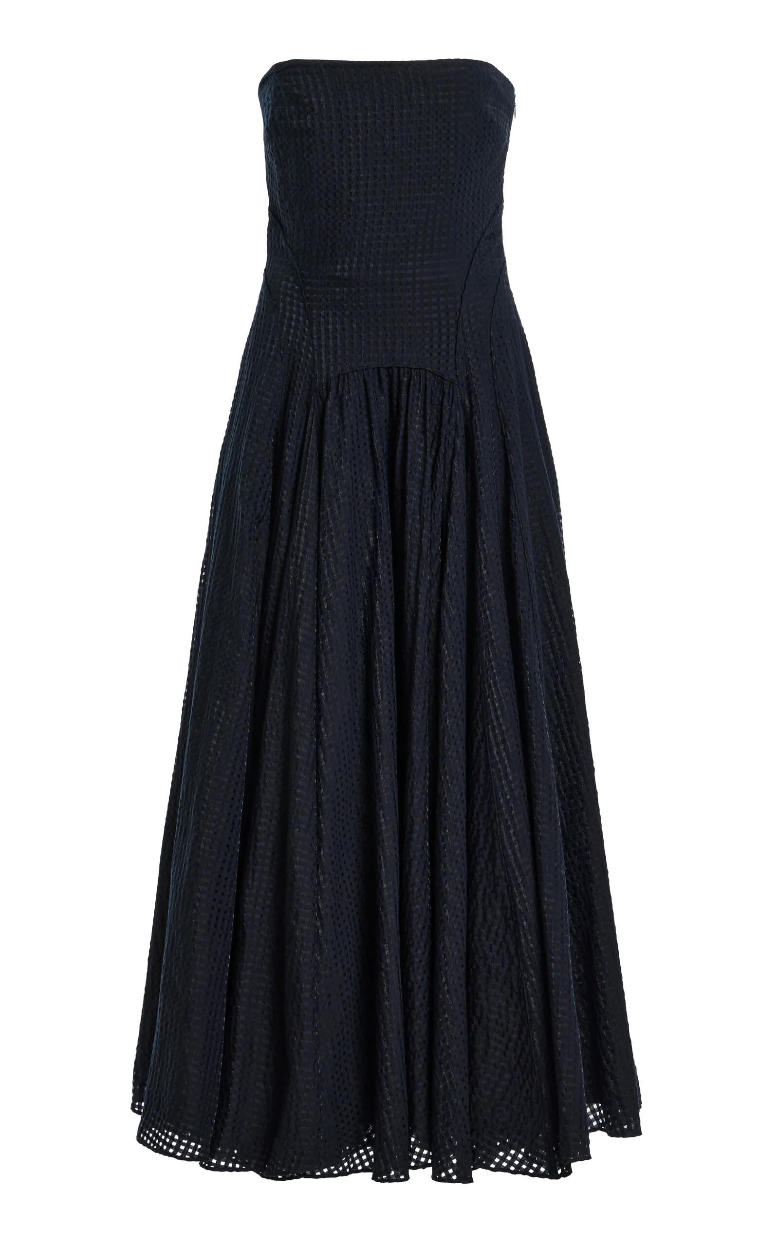 Gingham Maxi Dress black - 1