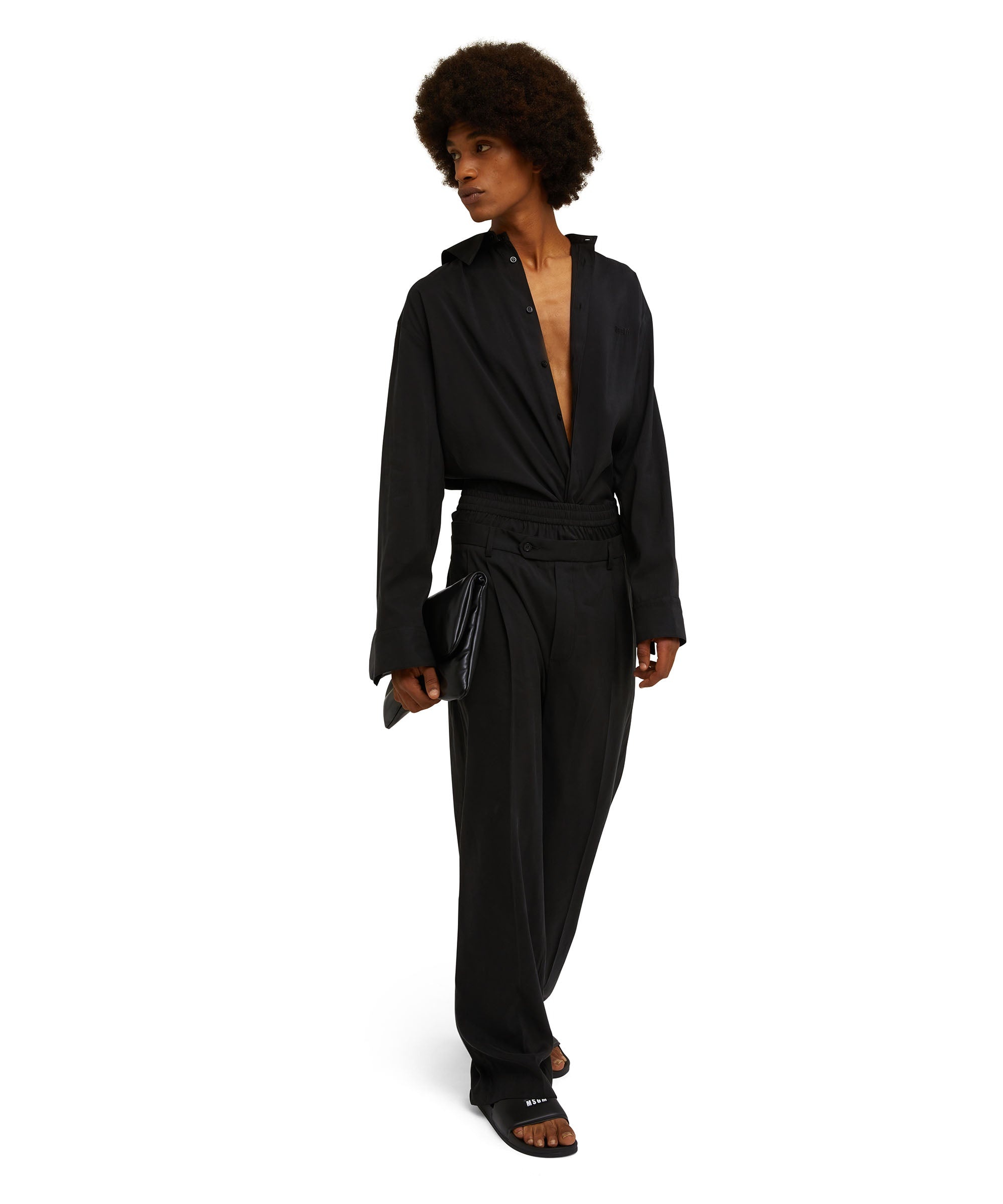 Lightweight wool tailored pants with boxers incorporated - 5