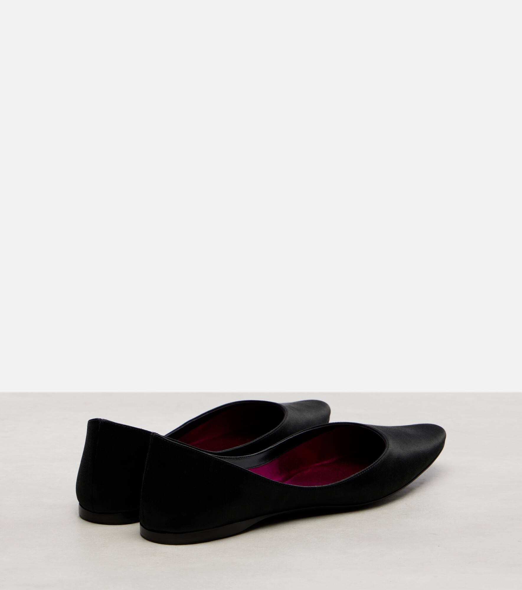 Lou satin crêpe ballet flats - 2