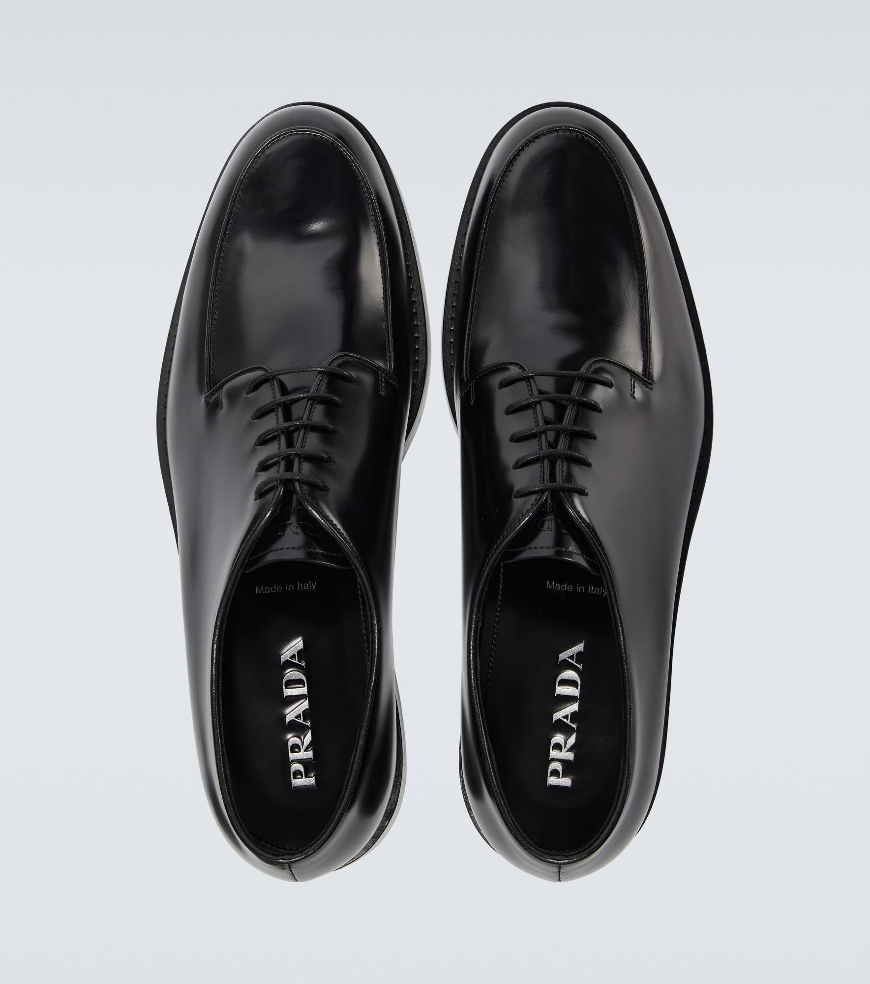 Brushed leather Derby shoes - 4