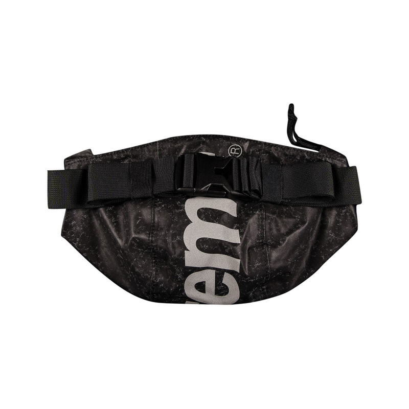 Supreme Supreme Waterproof Reflective Speckled Waist Bag 'Black' outlook