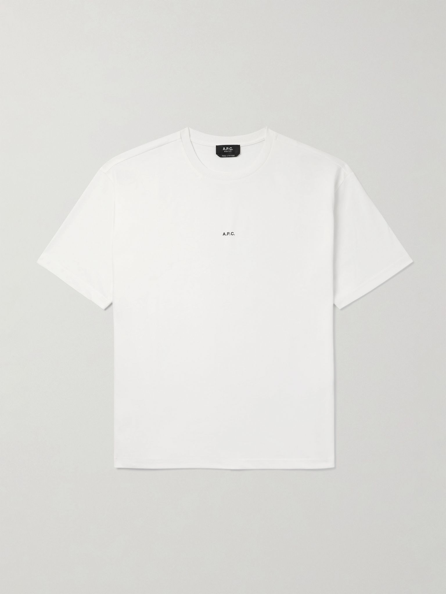 Logo-Print Cotton-Jersey T-Shirt White - 1