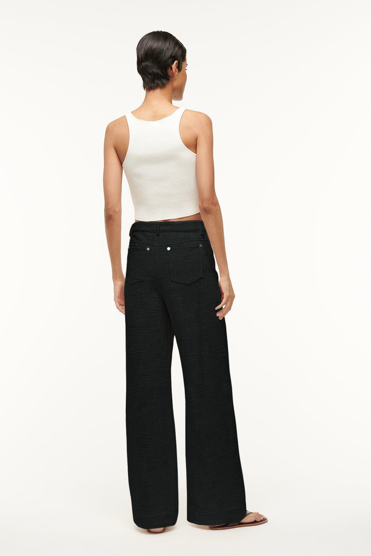 STAUD GRAYSON PANT IVORY - 5