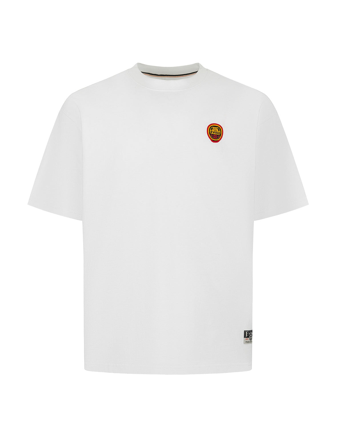 Daruma and Logo Embroidery Relax Fit T-shirt - 9