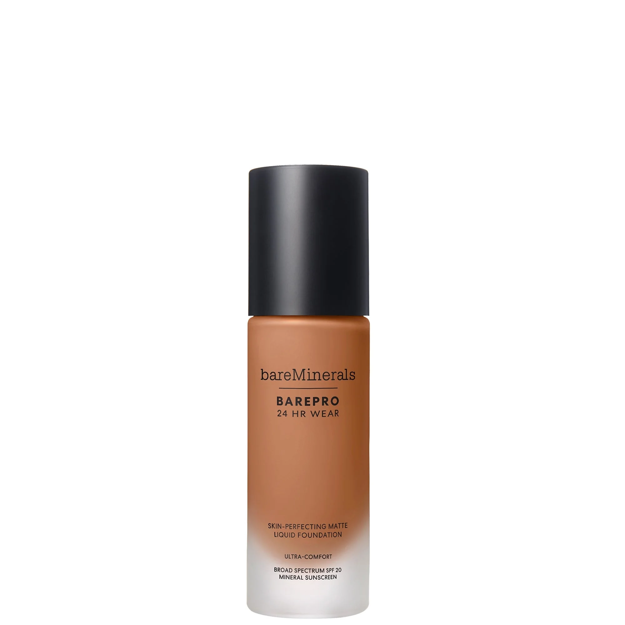 bareMinerals BAREPRO® 24 Hour Matte Liquid Foundation Mineral SPF 20 - Med. Deep 45 Neutral - 1