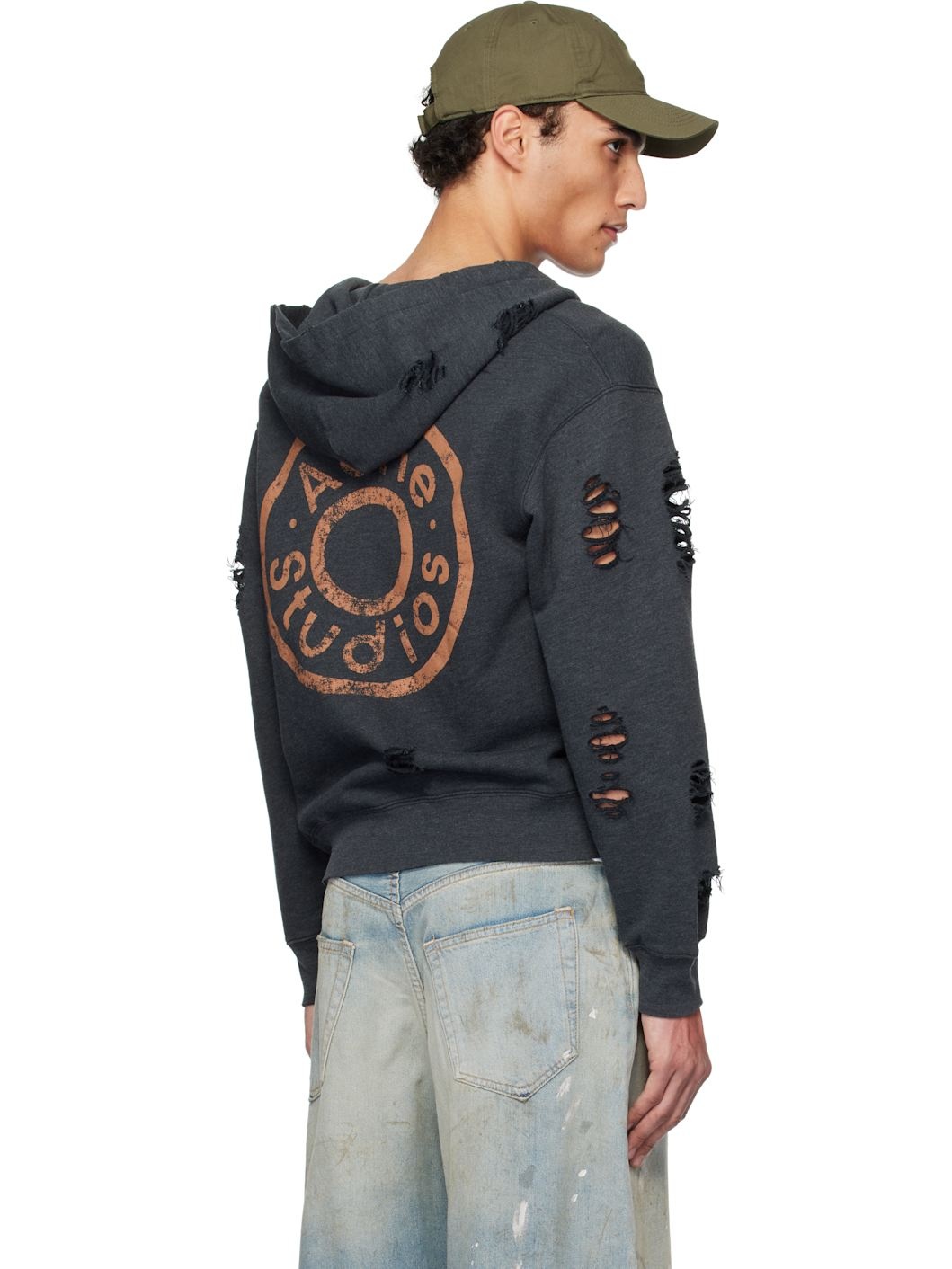 Black Zipper Hoodie - 3
