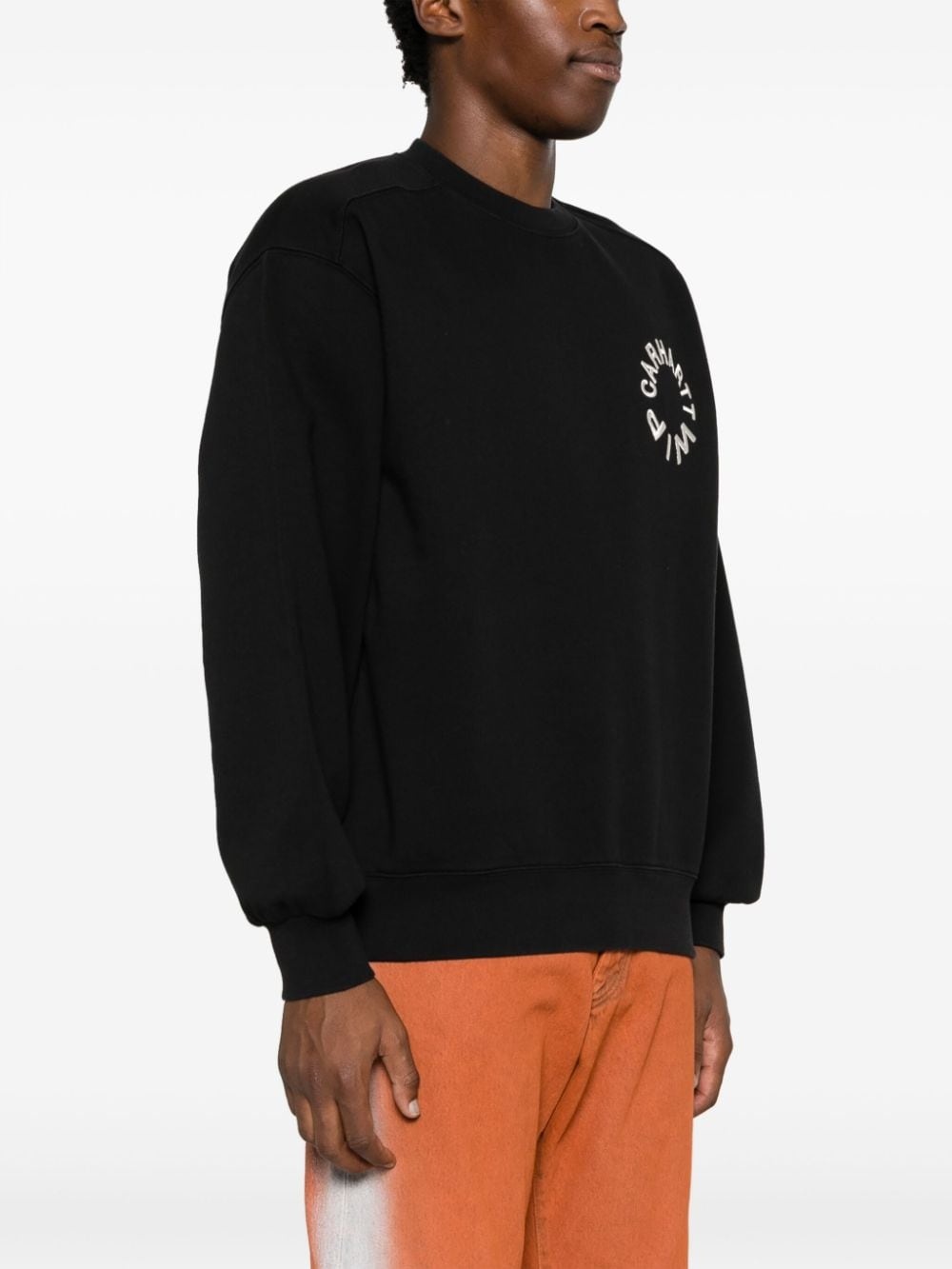 logo-print crew-neck sweatshirt - 4