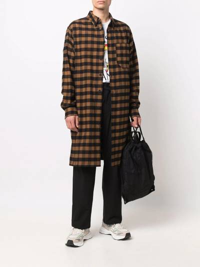 KENZO check-print knee-lenght shirt outlook