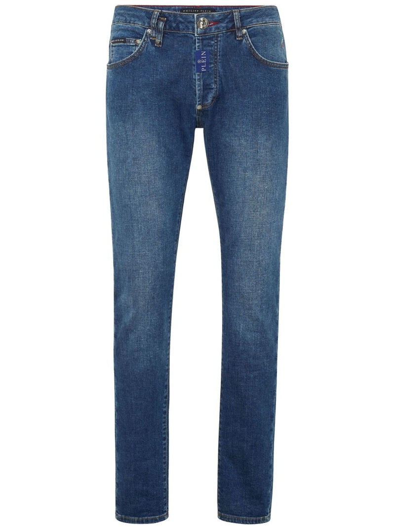 logo-plaque jeans 1
