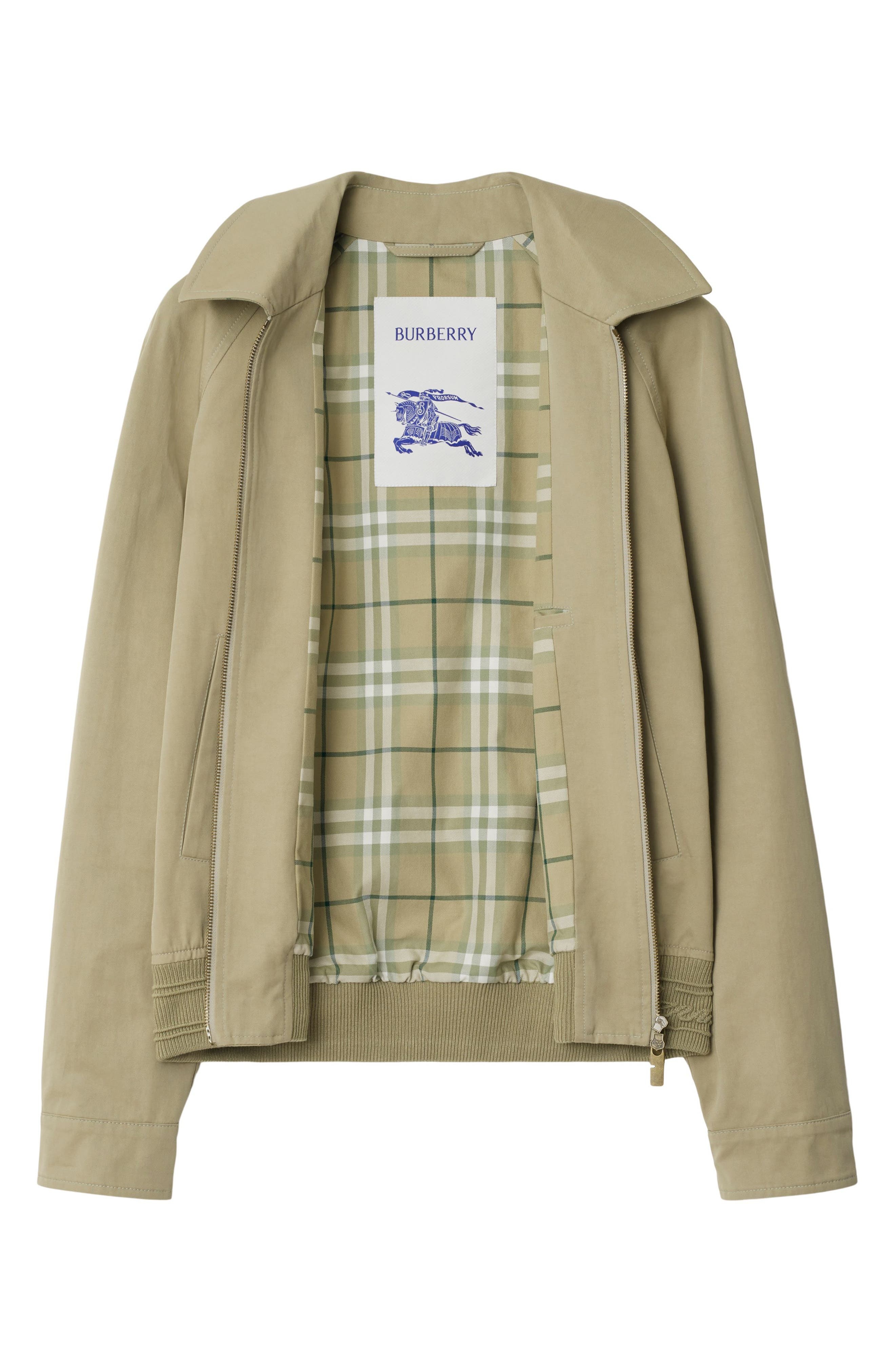 burberry Harrington Cursive Hem Jacket in Skylark at Nordstrom - 6