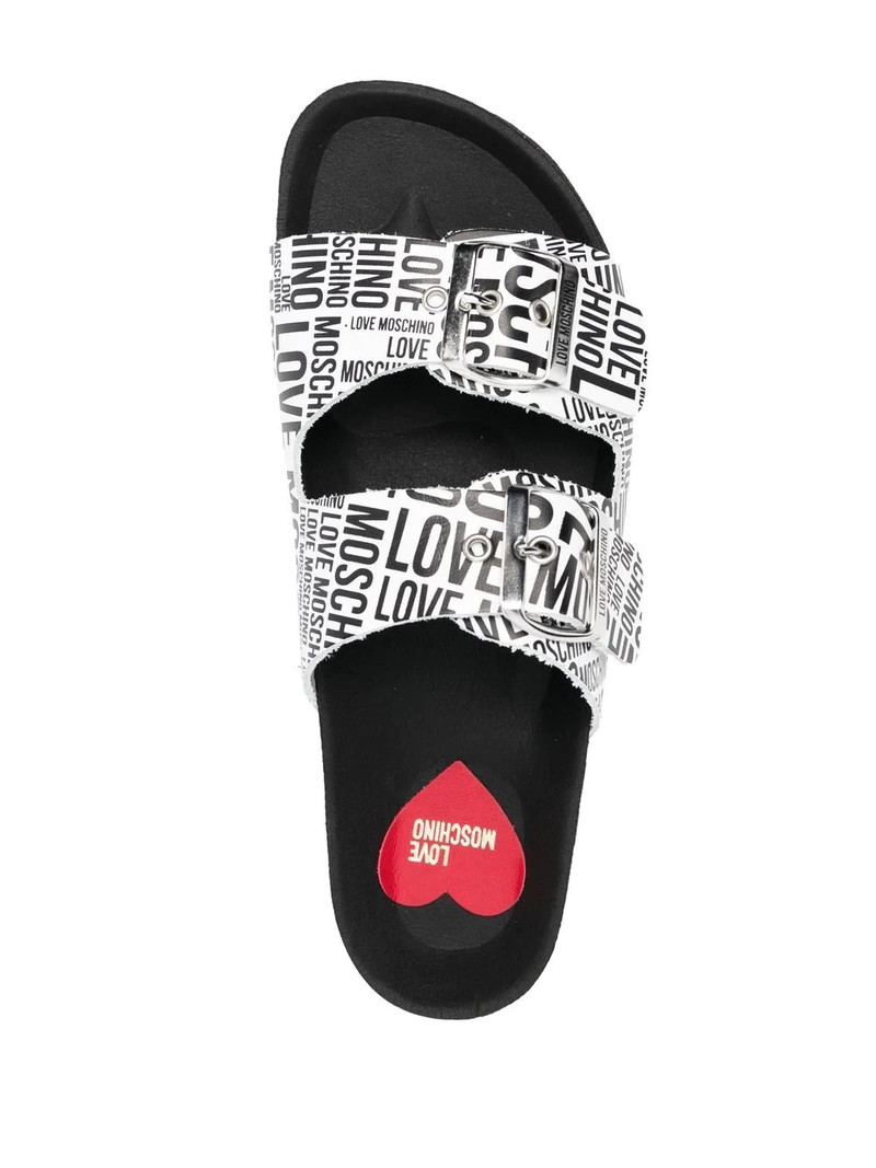 logo-print sandals 4