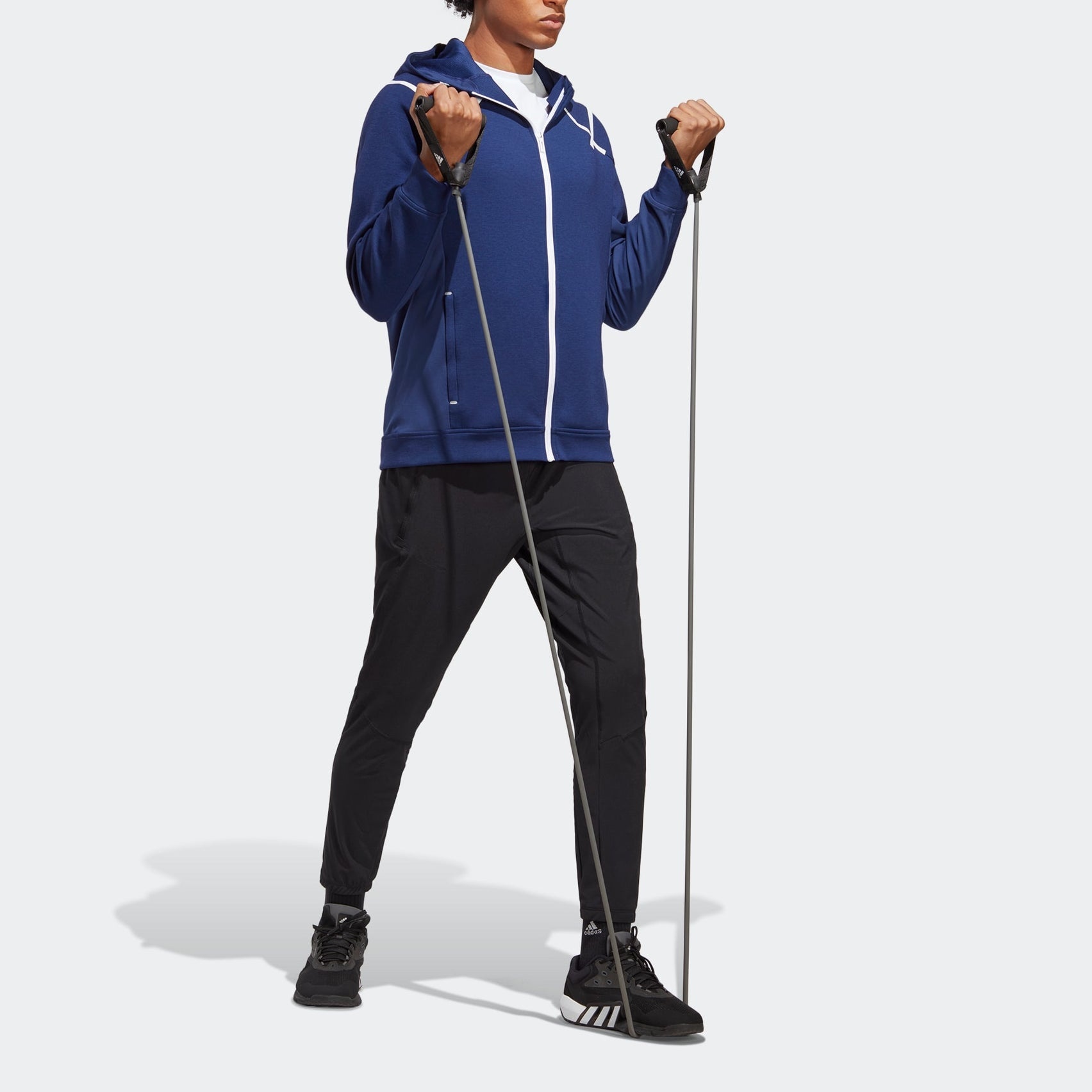 adidas Workout Teach Not Preach Full-Zip Jackets 'Blue' IB9018 - 4