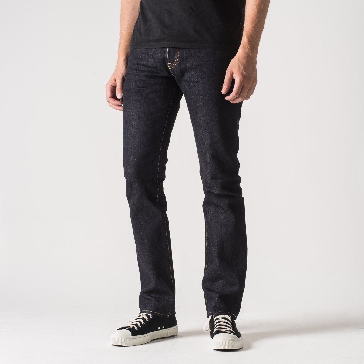 IH-777S-142 14oz Selvedge Denim Slim Tapered Cut Jeans - Indigo - 2