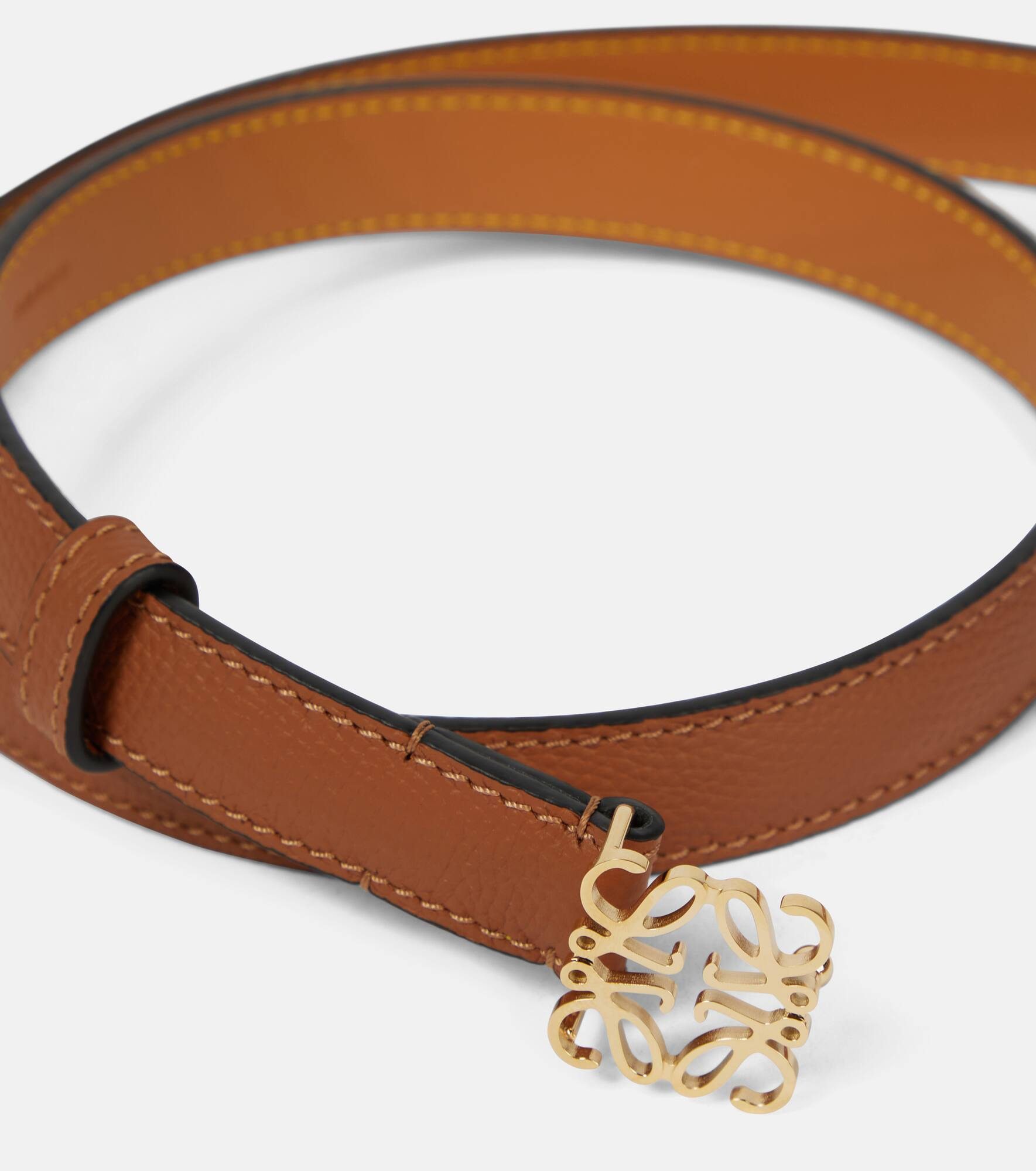 Anagram leather belt - 3