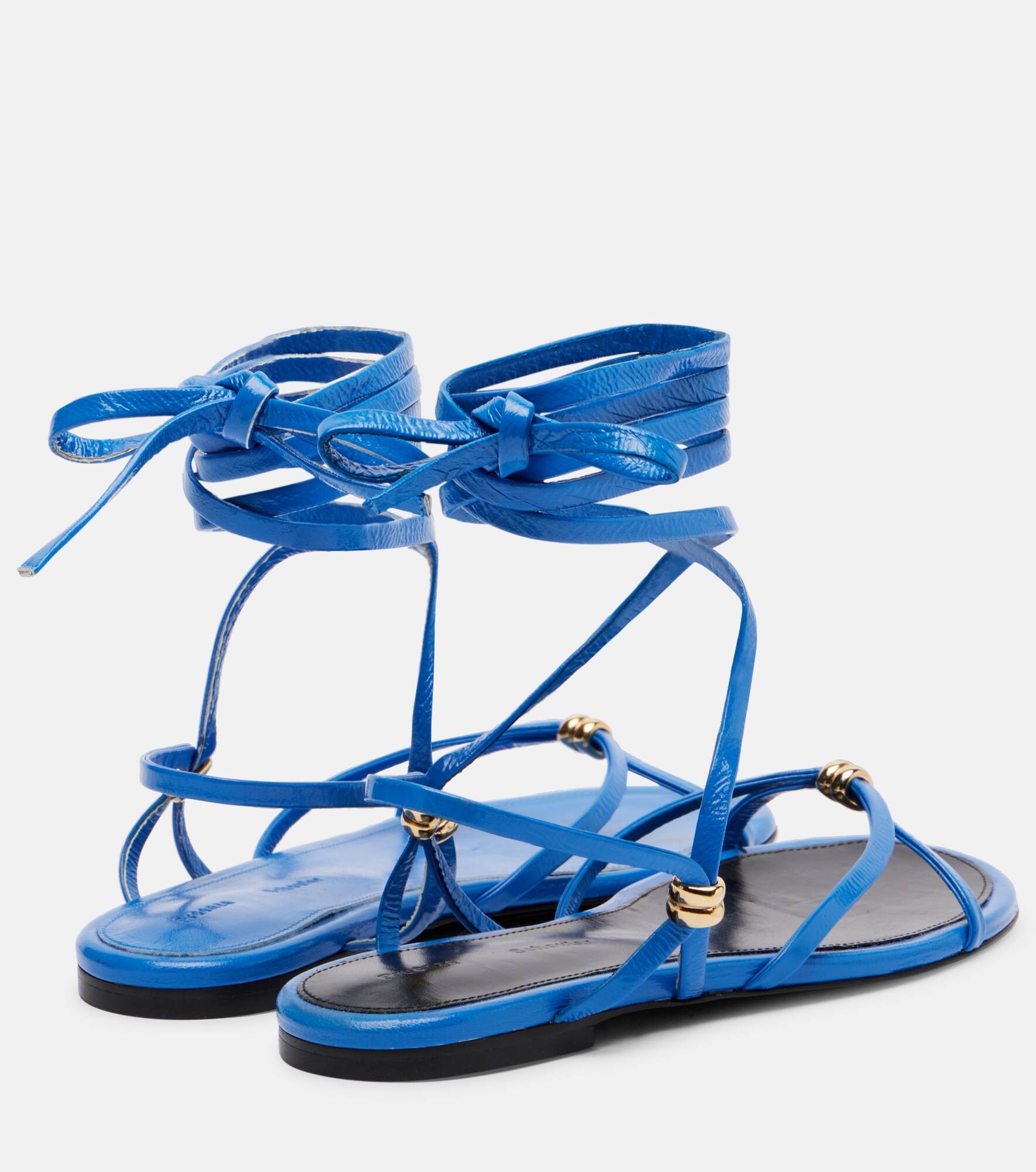 Coil leather sandals - 2