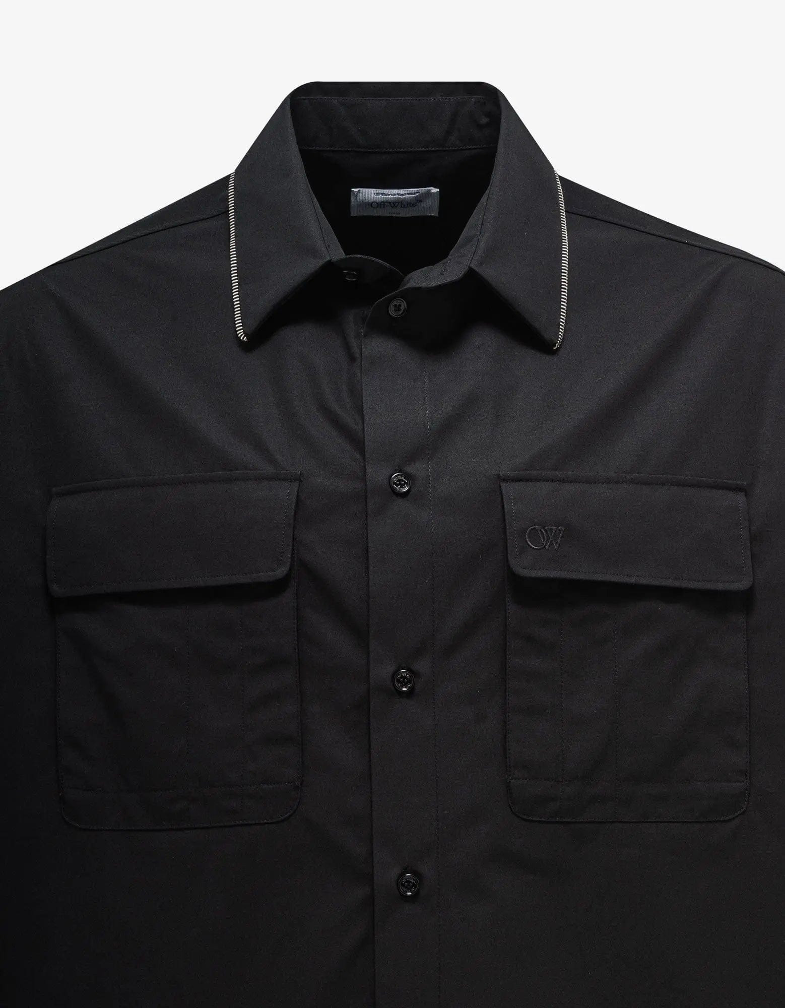 Off-White Black Zip Military Overshirt - 6