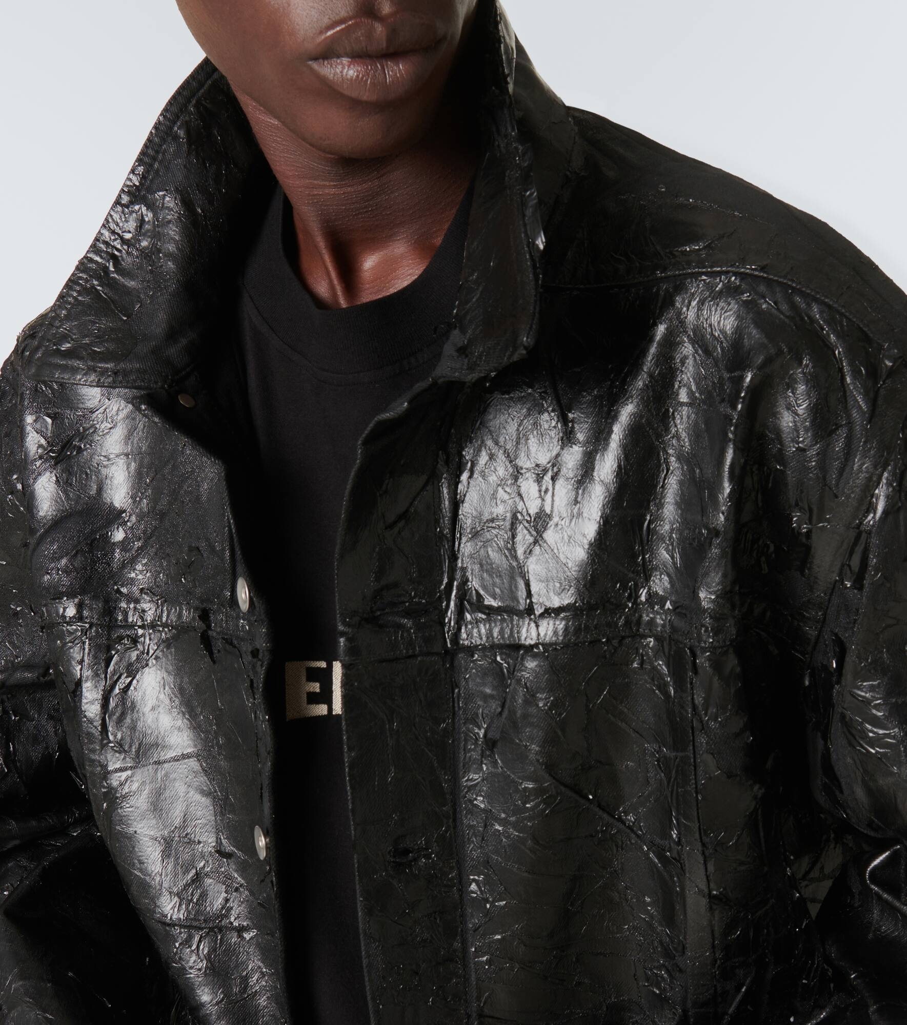 Coated denim jacket - 6